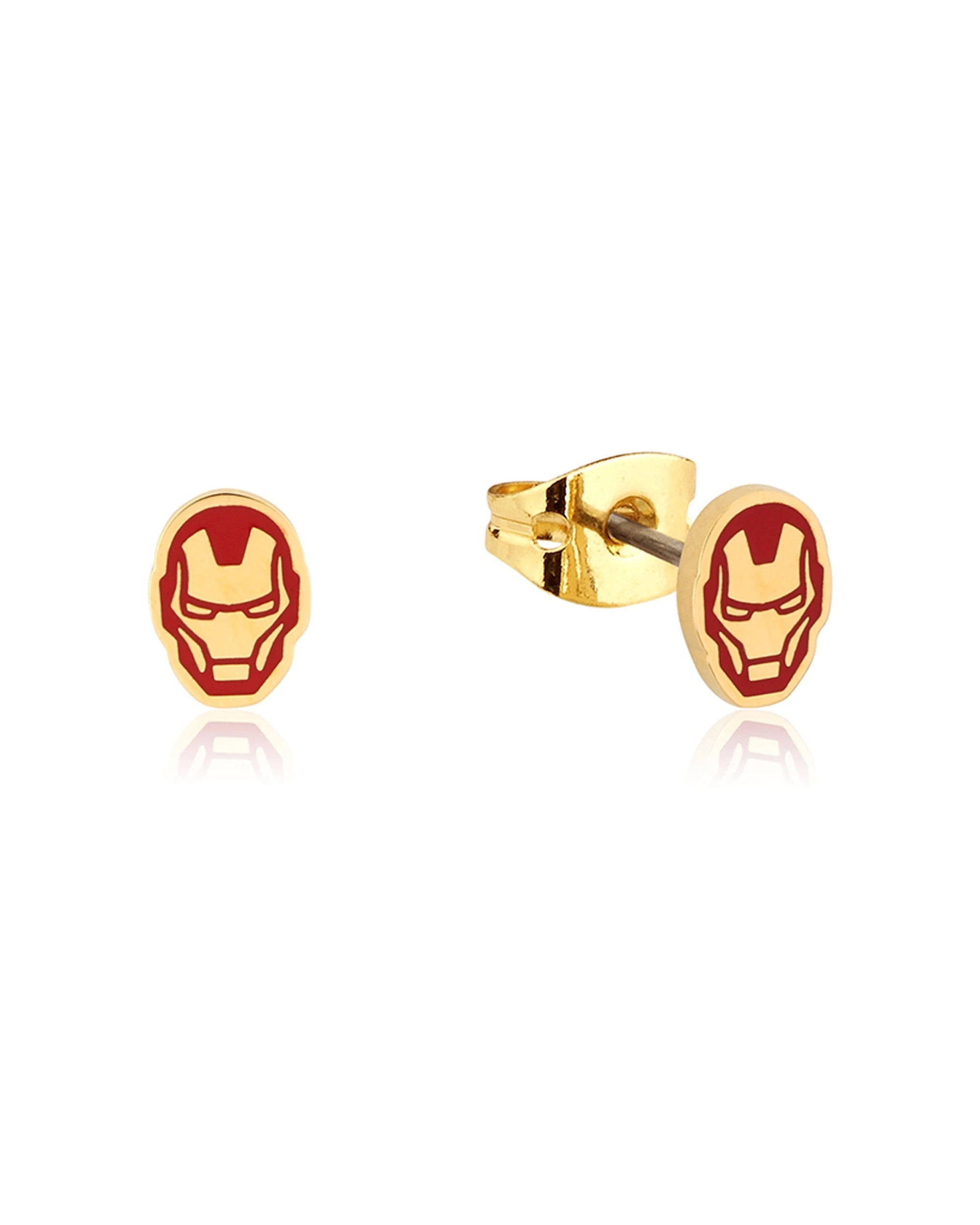 1 Couture Kingdom Ecc Marvel Iron Man Stainless Steel Stud Earrings 12mm - Multi, 1 of 3