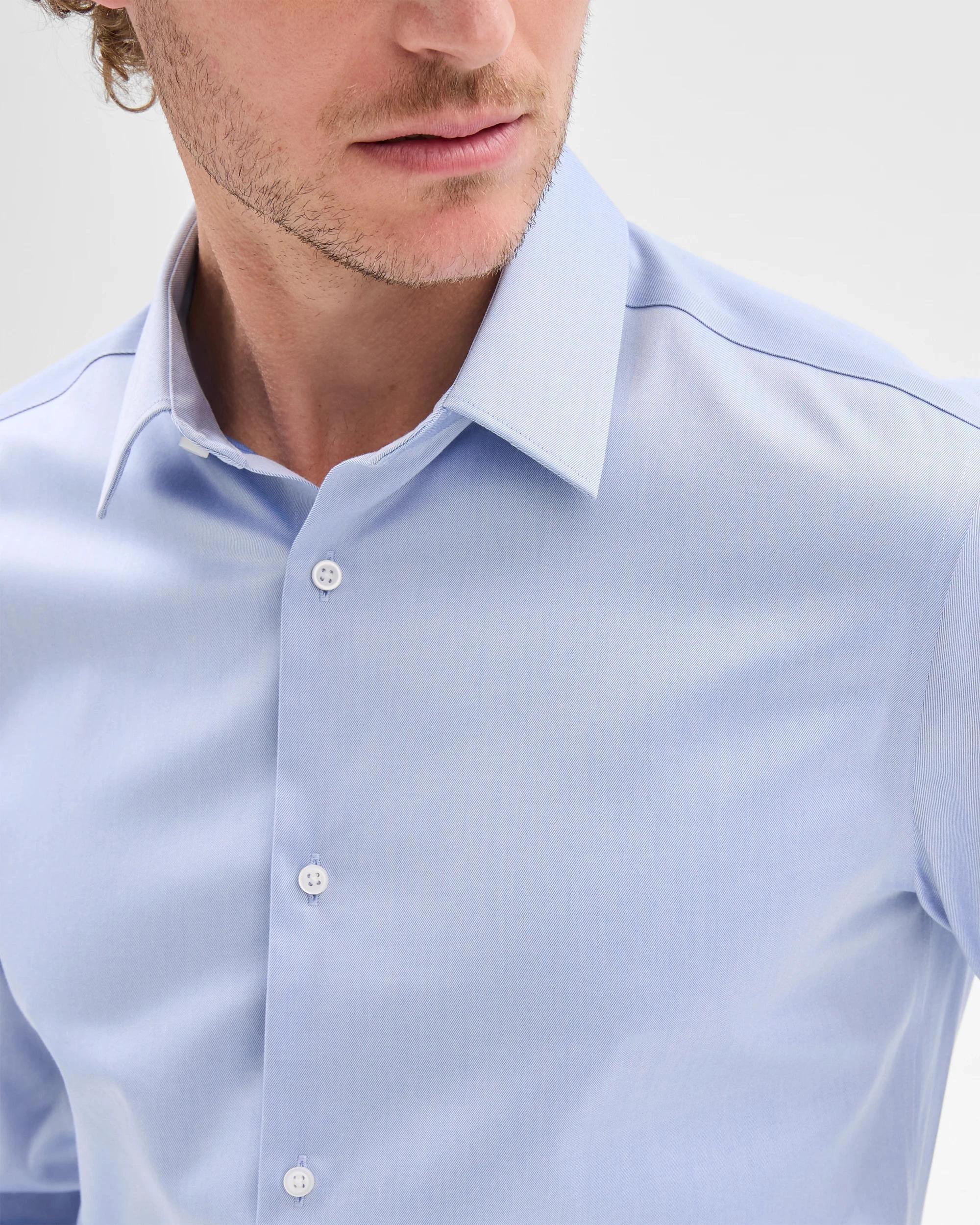 5 Preview Non Iron Long Sleeve Business Shirt BLUE, 5 of 10