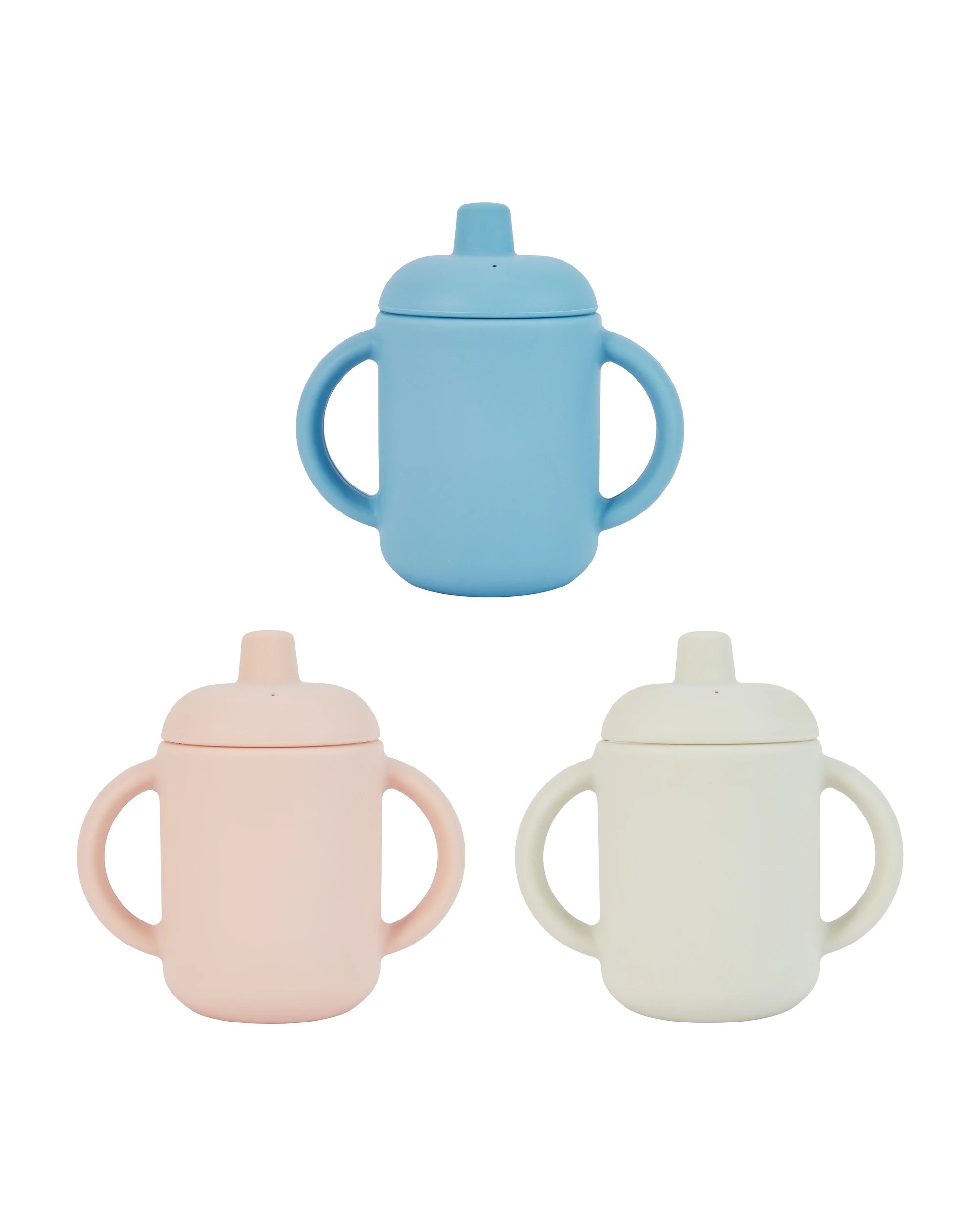 3 Silicone Sippy Cup with Straw - Assorted, 3 of 8