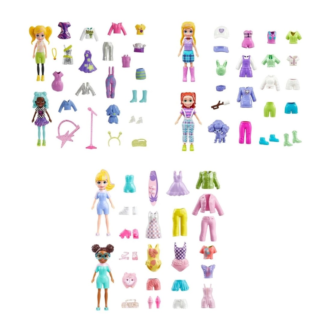 2 Polly Pocket Dolls and Accessories Pack - Assorted, 2 of 8