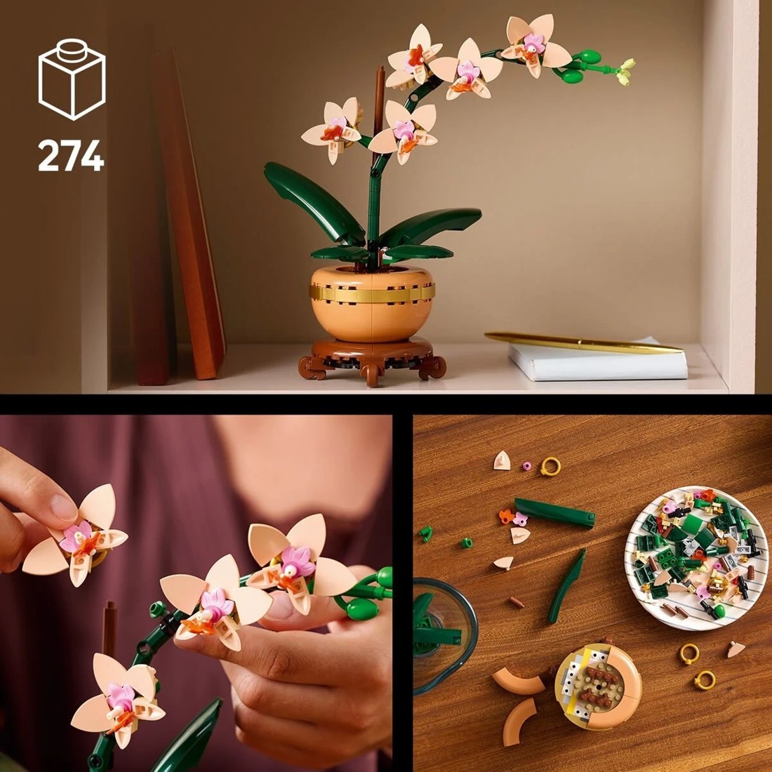 4 LEGO Botanicals Mini Orchid 10343, 4 of 10