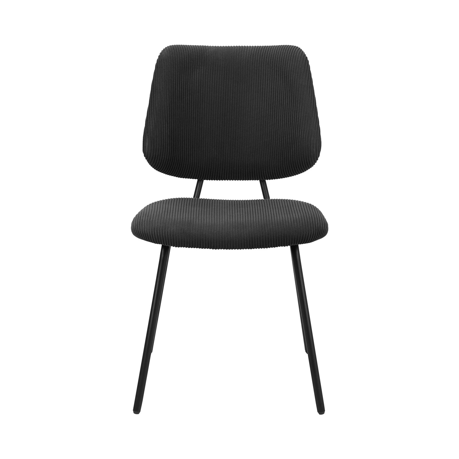 6 Oikiture 2x Dining Chair Vintage Retro Polyester Kitchen Padded Lounge
 - Grey, 6 of 10