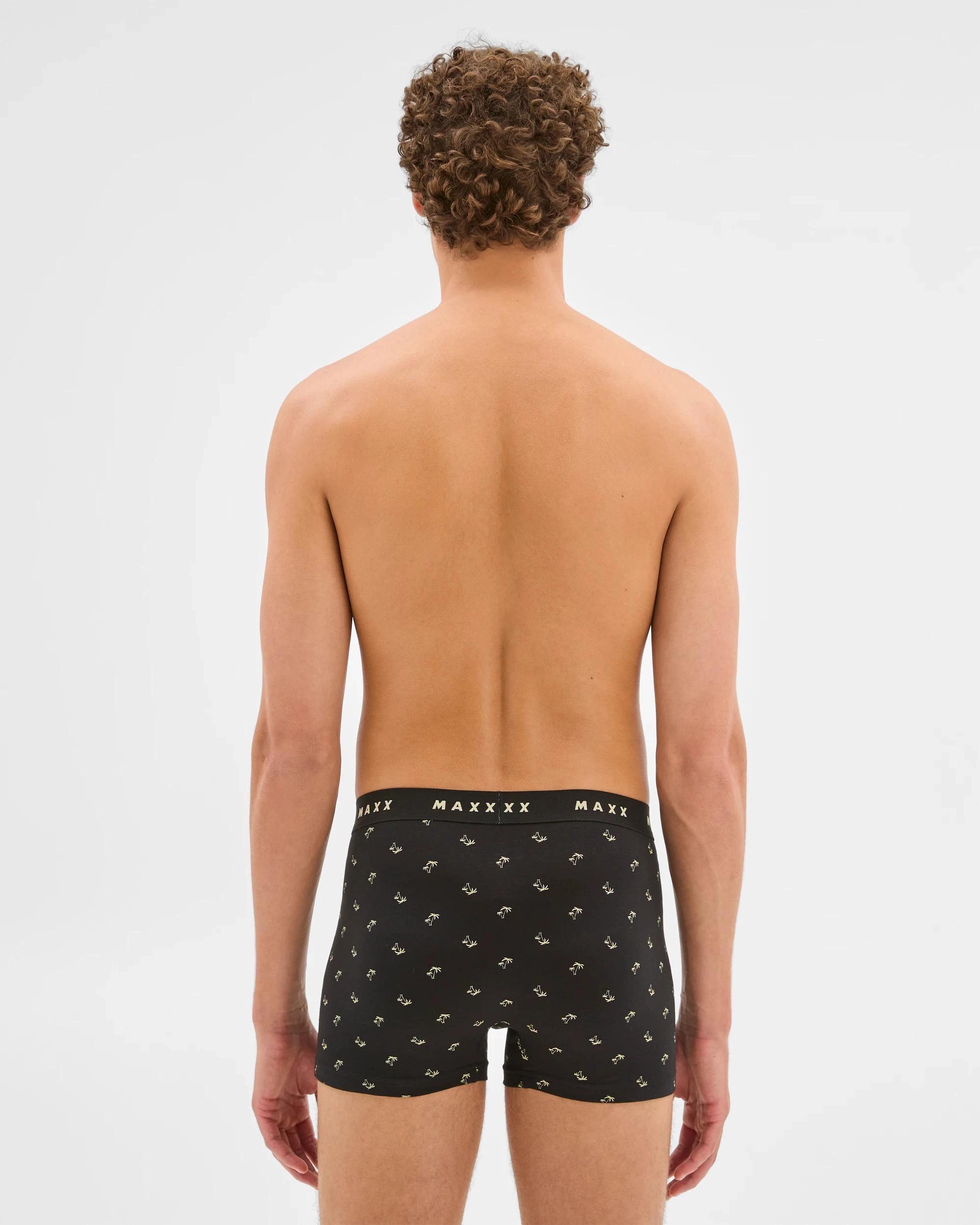 3 Cotton Blend Mens Hipster Trunk 7 Pack - Maxx MULTI PALMS, 3 of 5