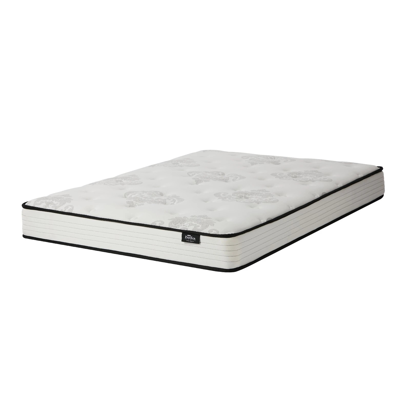 1 Bedra Bedding Queen Mattress Bonnell Spring Foam Bed Medium Firm Breathable 16cm - Queen Bed - White, 1 of 5