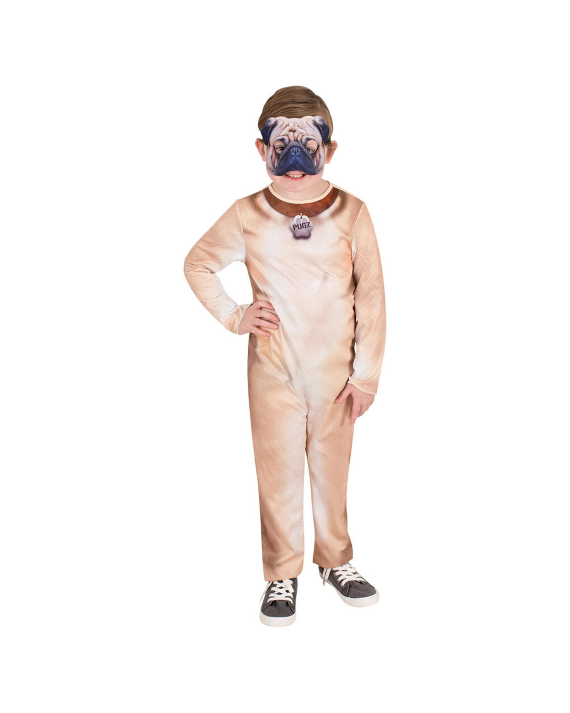 2 Rubies Pug Dog Unisex Dress Up Costume Kids L - Pattern, 2 of 3