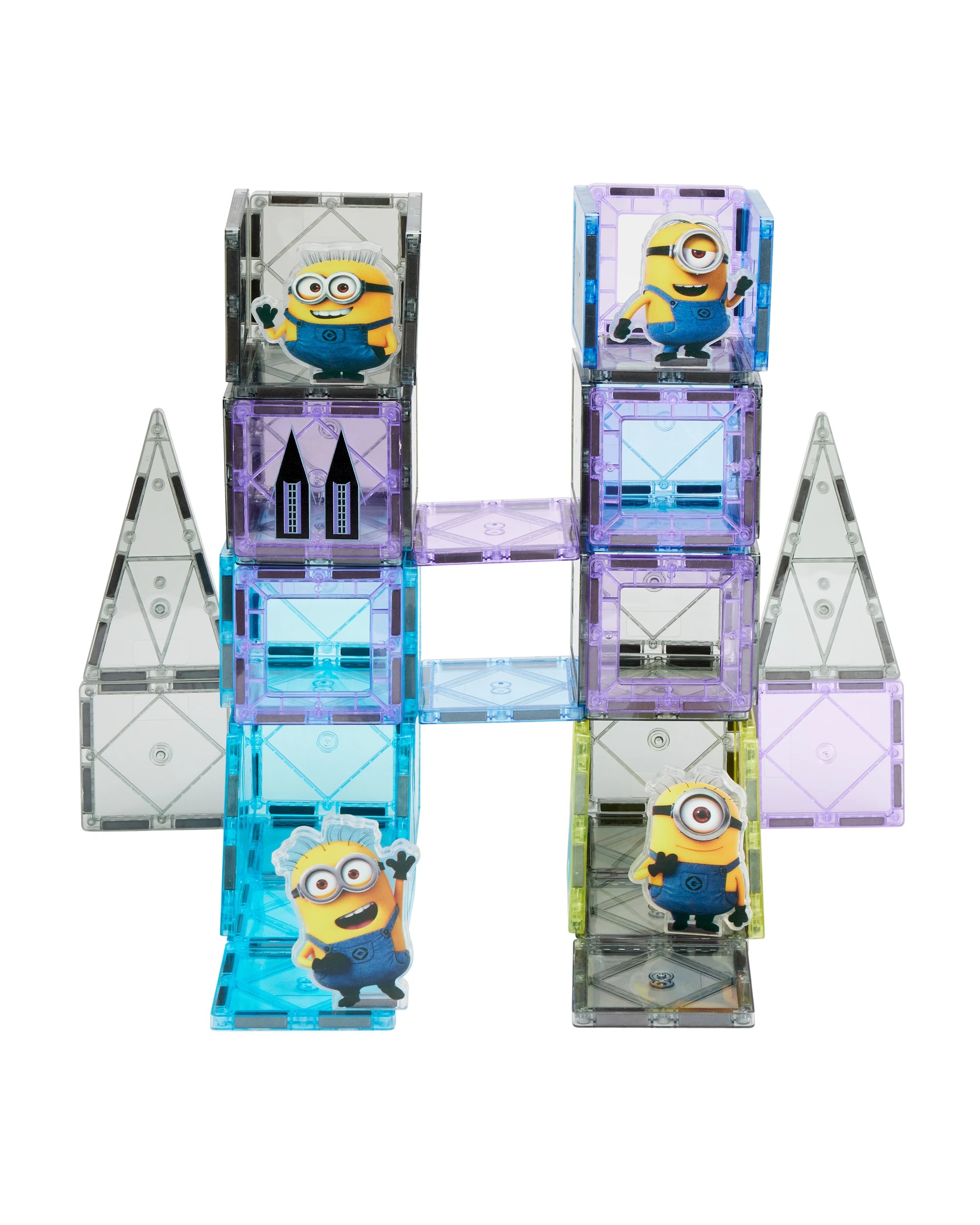 3 65 Piece Illumination's Minions Magnetic Tiles Activity Set, 3 of 7