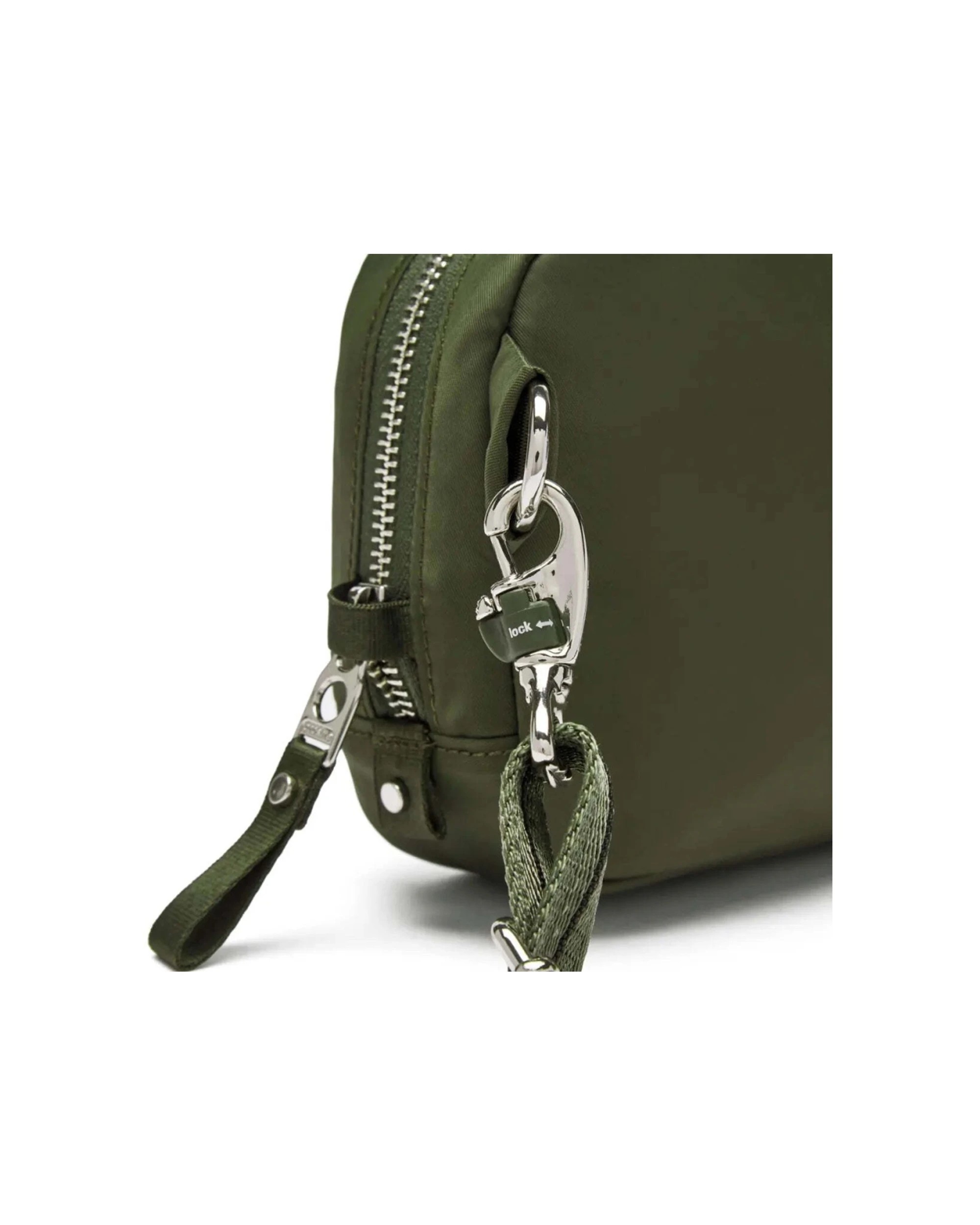 5 Pacsafe W Anti-Theft RFID Blocking Slashguard Micro Travel Sling Bag Olive - Green, 5 of 6