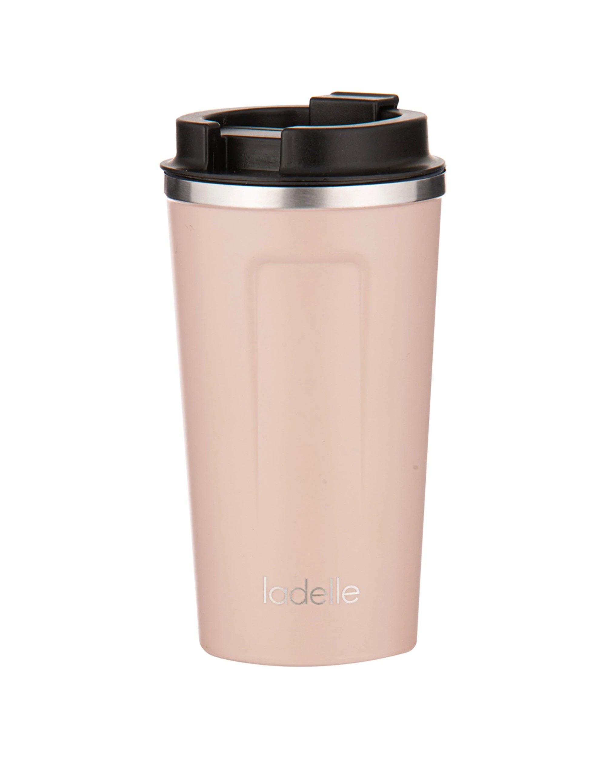 1 Ladelle Eco Culture Stainless Steel Travel Mug 500ml Travel Mug Nougat - Pink, 1 of 2