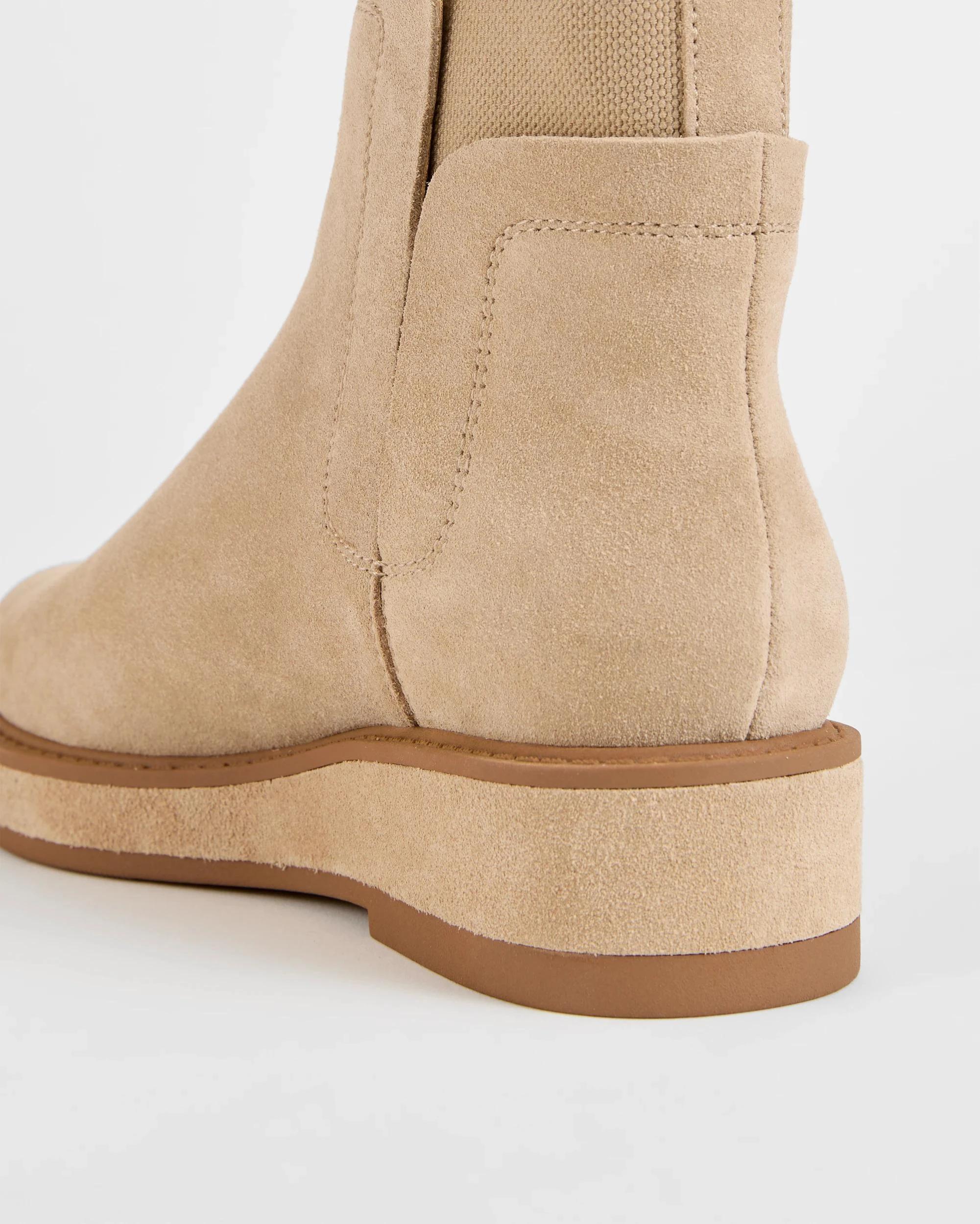 3 Target Woman Genuine Suede Leather Jackie Boot TAUPE SUEDE, 3 of 3