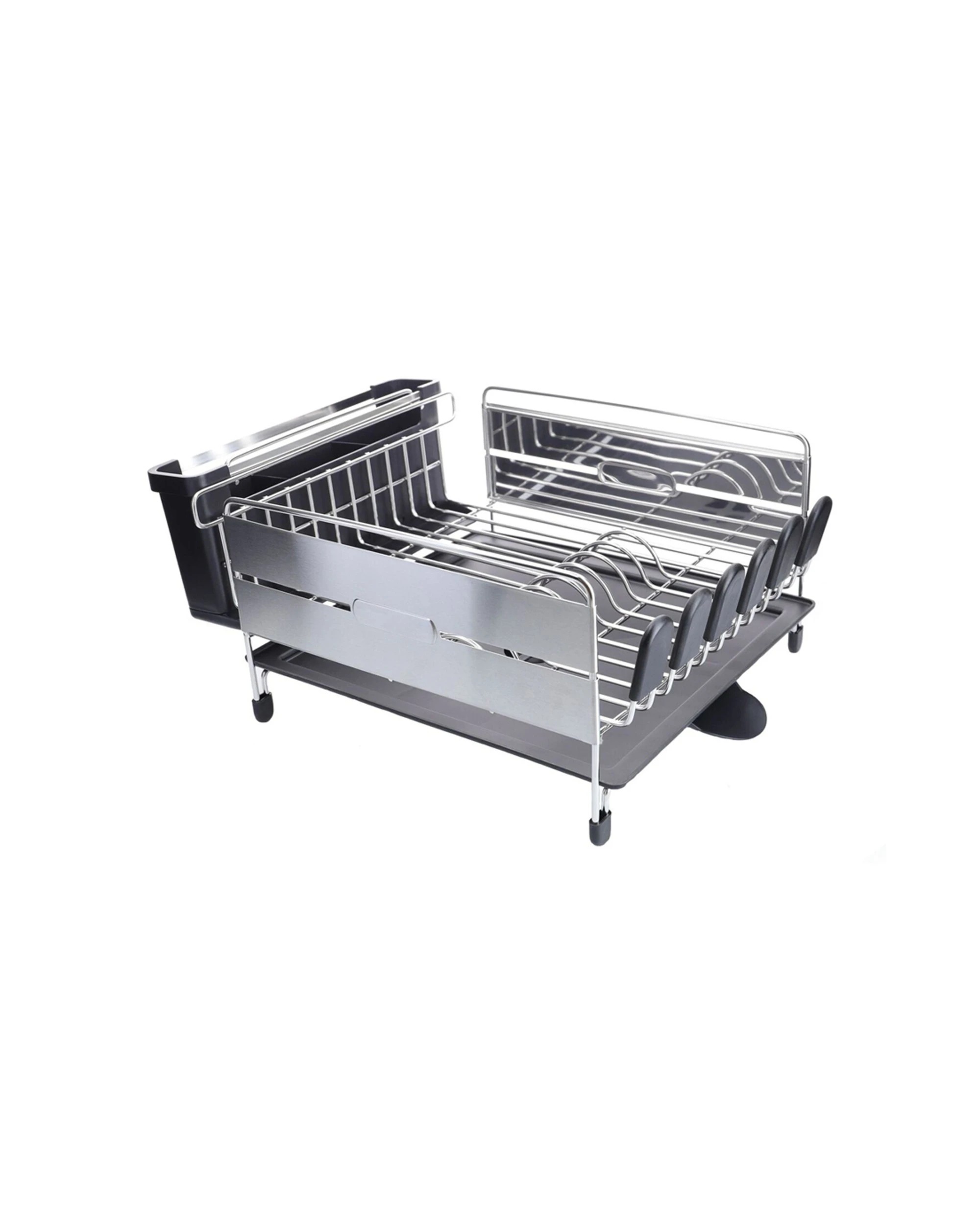 3 Mastercraft Stainless Steel Deluxe Dish Drainer Large Capacity - Multi, 3 of 8