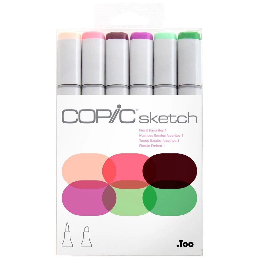 1 Copic Sketch Marker Set Florals 6 Pack, 1 of 5