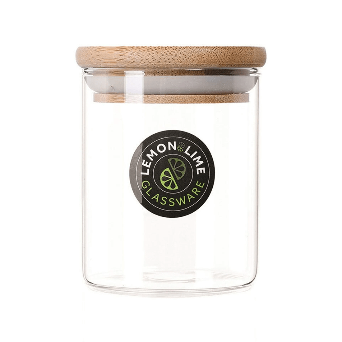 1 Lemon & Lime Glass Jar Camden 200ml Bamboo Lid Canister Food Storage Container
 - Natural, 1 of 4