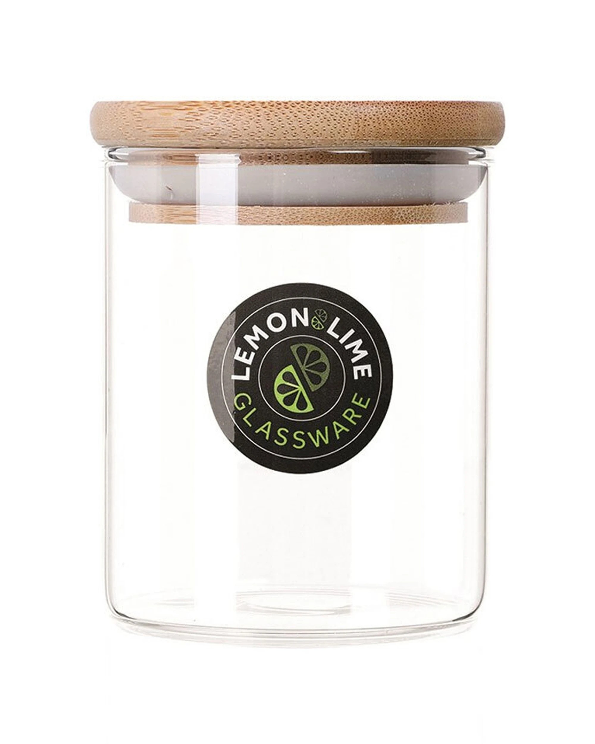 1 Lemon & Lime Glass Jar Camden 200ml Bamboo Lid Canister Food Storage Container
 - Natural, 1 of 4