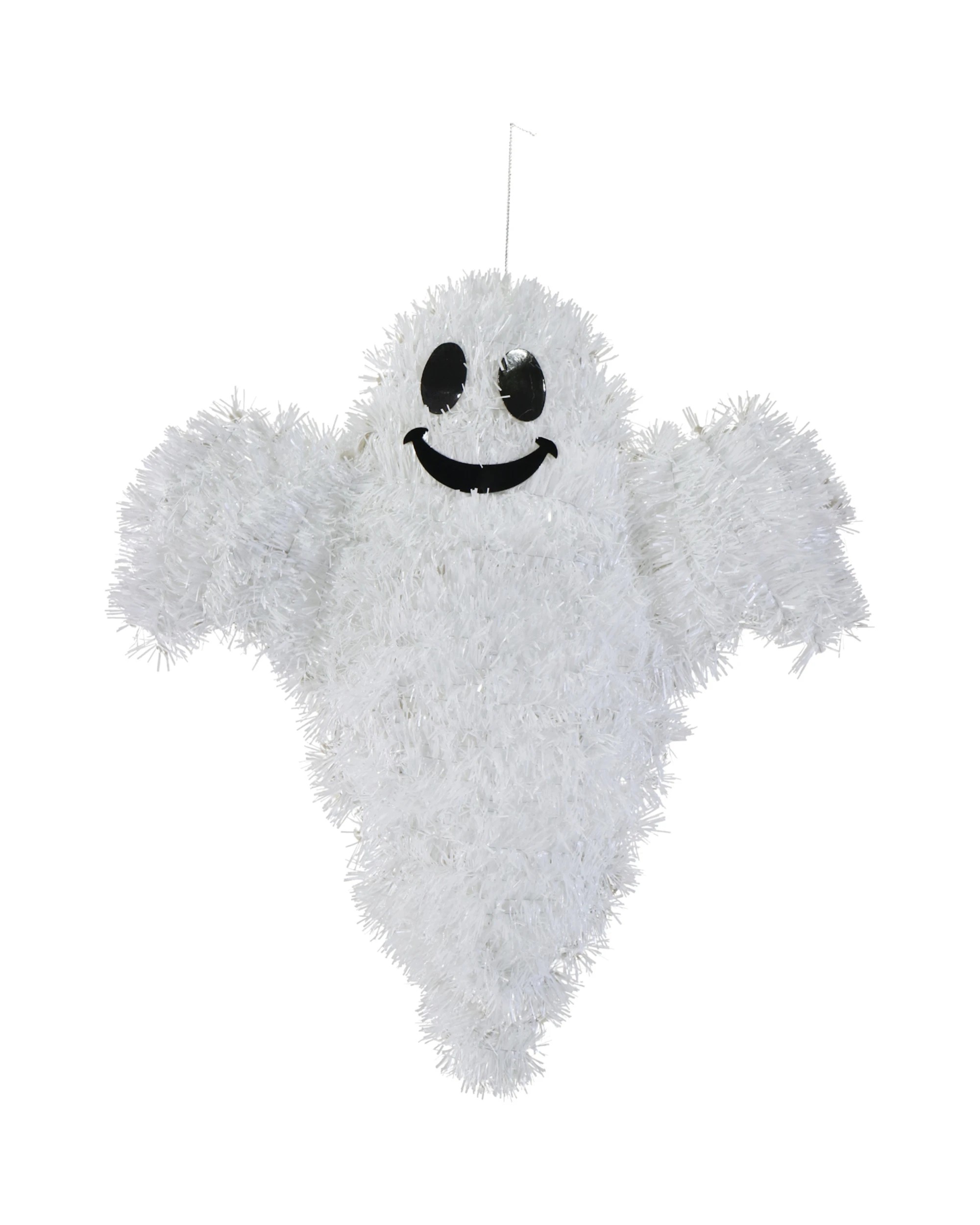 1 Uncle Bills White Ghost Tinsel Wall Decoration - White, 1 of 2