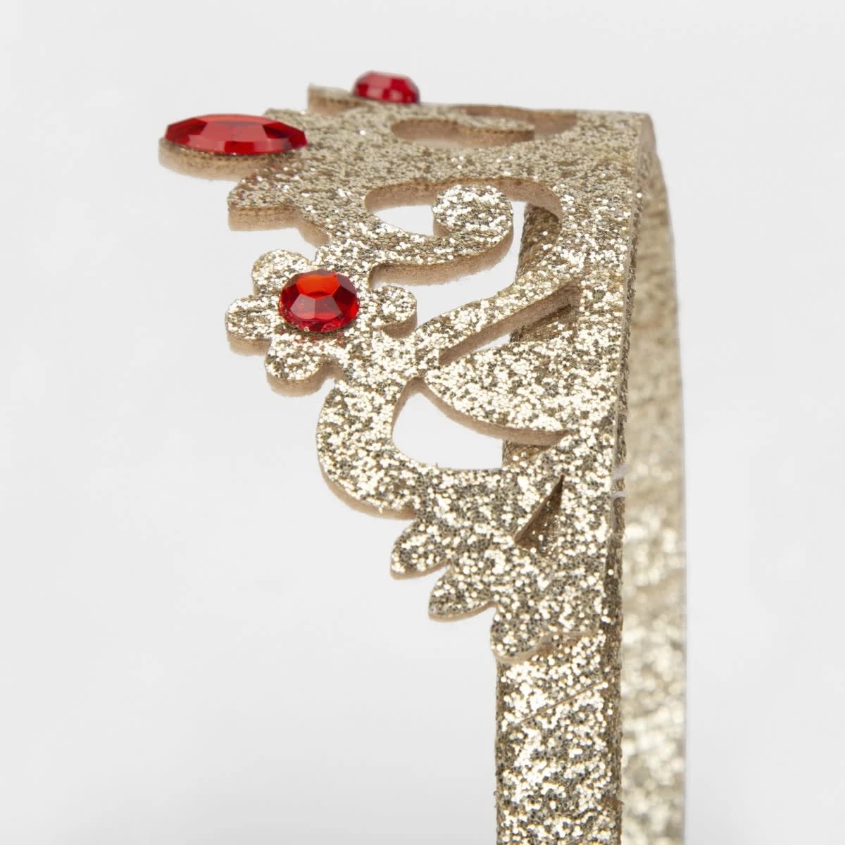 3 Tiara Headband - Gold Look and Red, 3 of 4