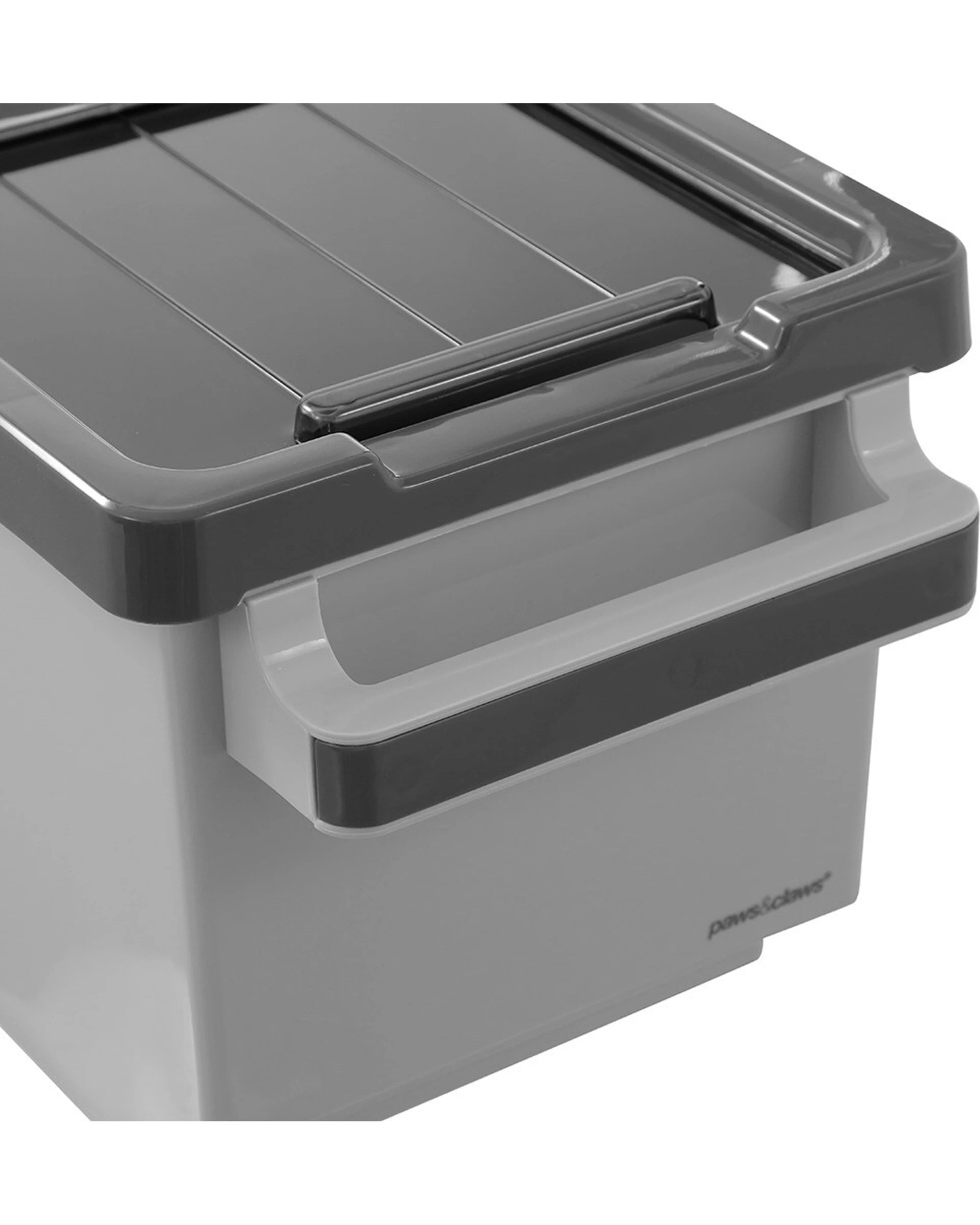 5 Paws And Claws Pet Food Storer Container 12 Litre BPA Clip Lock Lid - Grey, 5 of 6