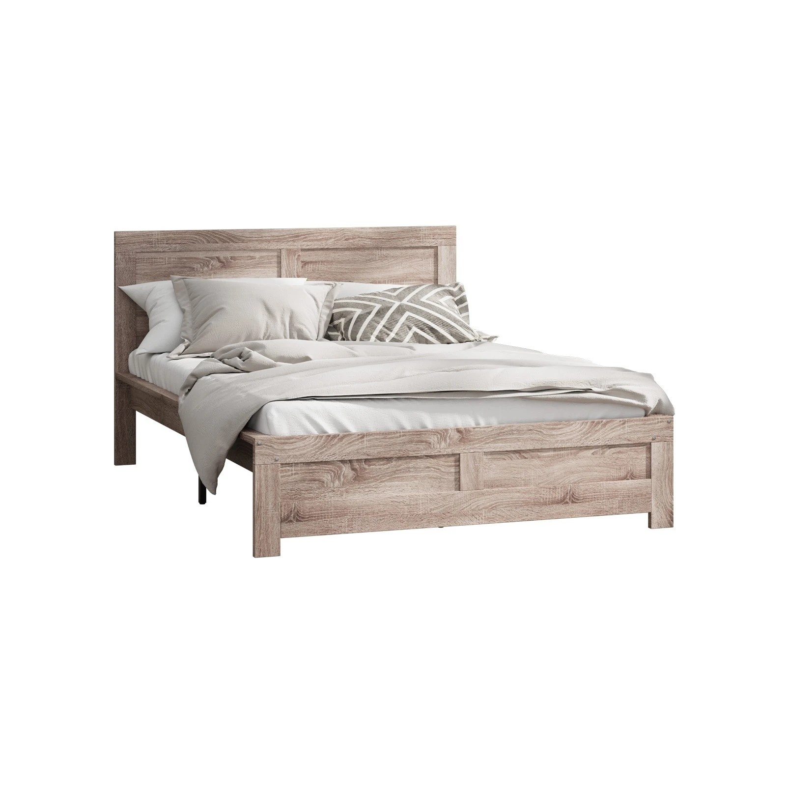 1 Oikiture Double Bed Timber Bed Frame
 - Natural, 1 of 10