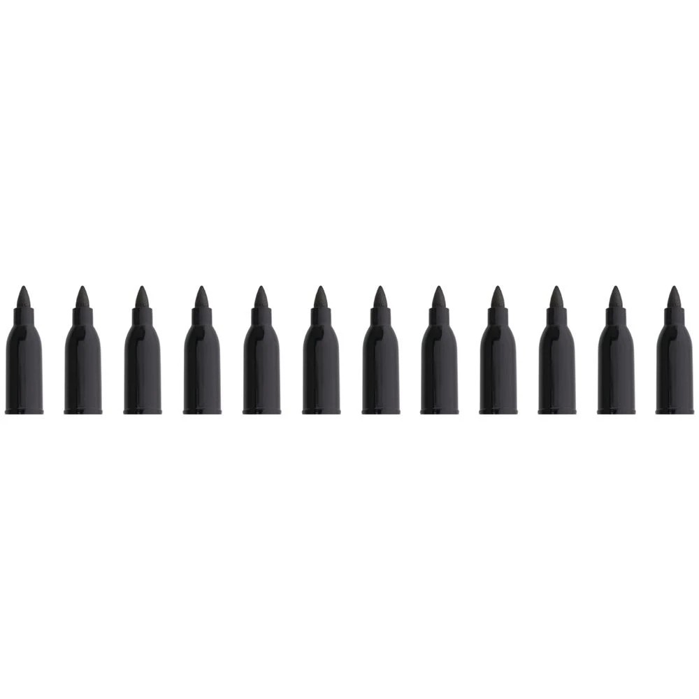 5 J.Burrows Permanent Markers 1mm Bullet Black 12 Pack, 5 of 5