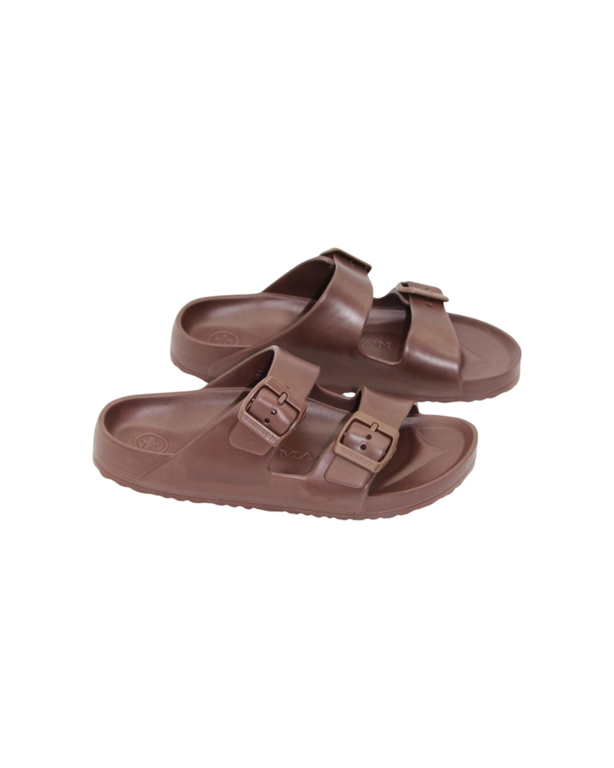 4 Human Shoes Ripe Women's Sandals Double Buckle Super Soft Tan CHOC, 4 of 5