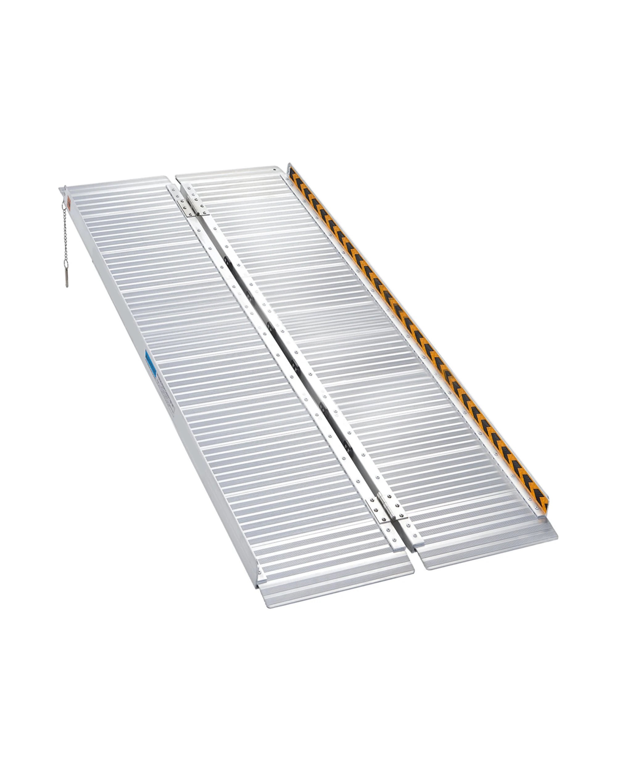 4 Kartrite 5ft Foldable Aluminium Wheelchair Ramp 275kg Capacity Portable Anti-Slip Mobility Ramp with Handle - Metallic, 4 of 7