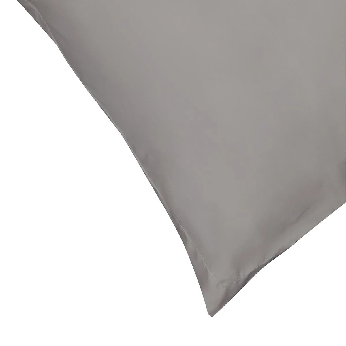 3 225 Thread Count Cotton Rich European Pillowcase - Grey, 3 of 4
