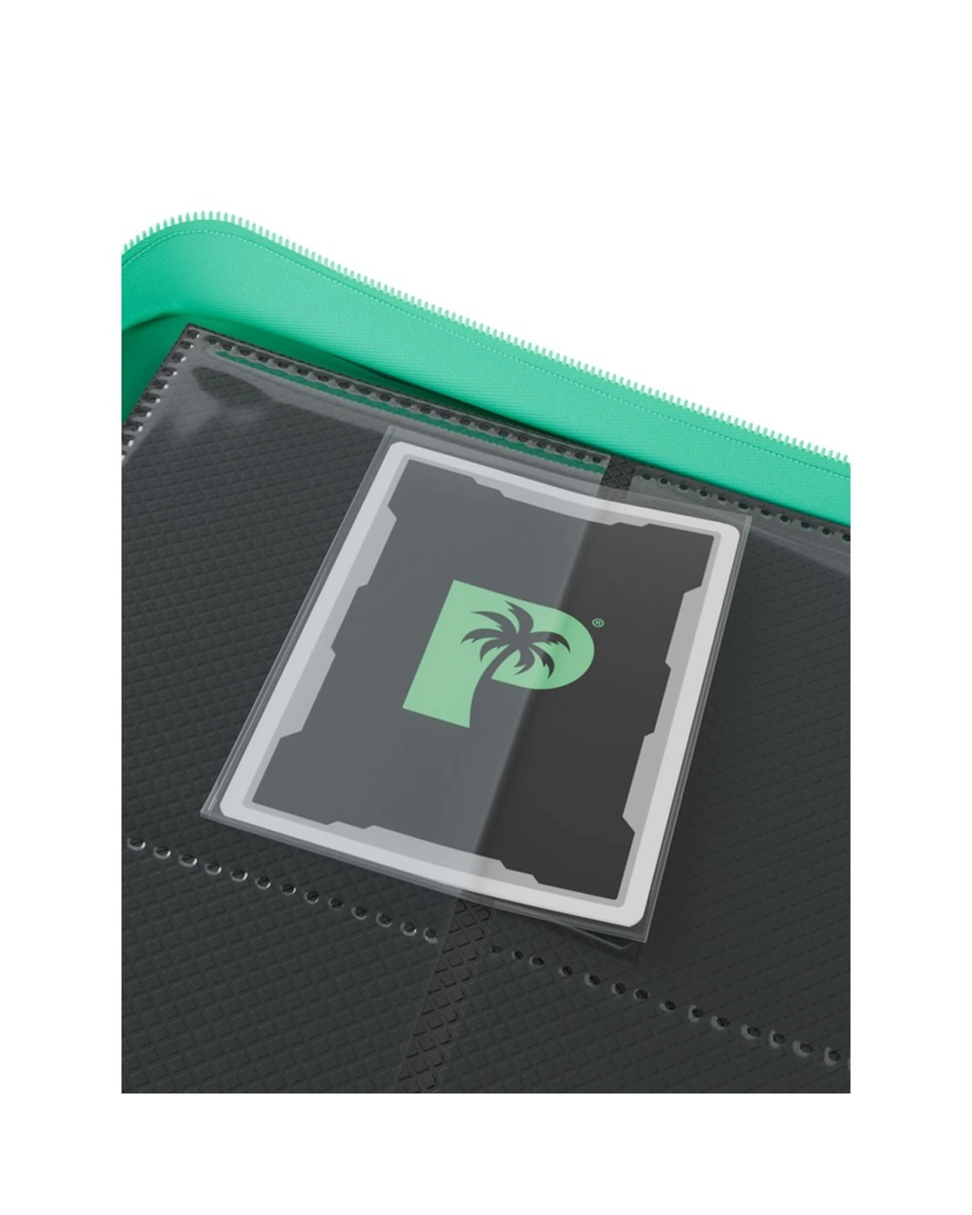 3 Palms Off Gaming - Collector's Series 4 Pocket Zip Trading Card Binder - Turquoise, 3 of 5