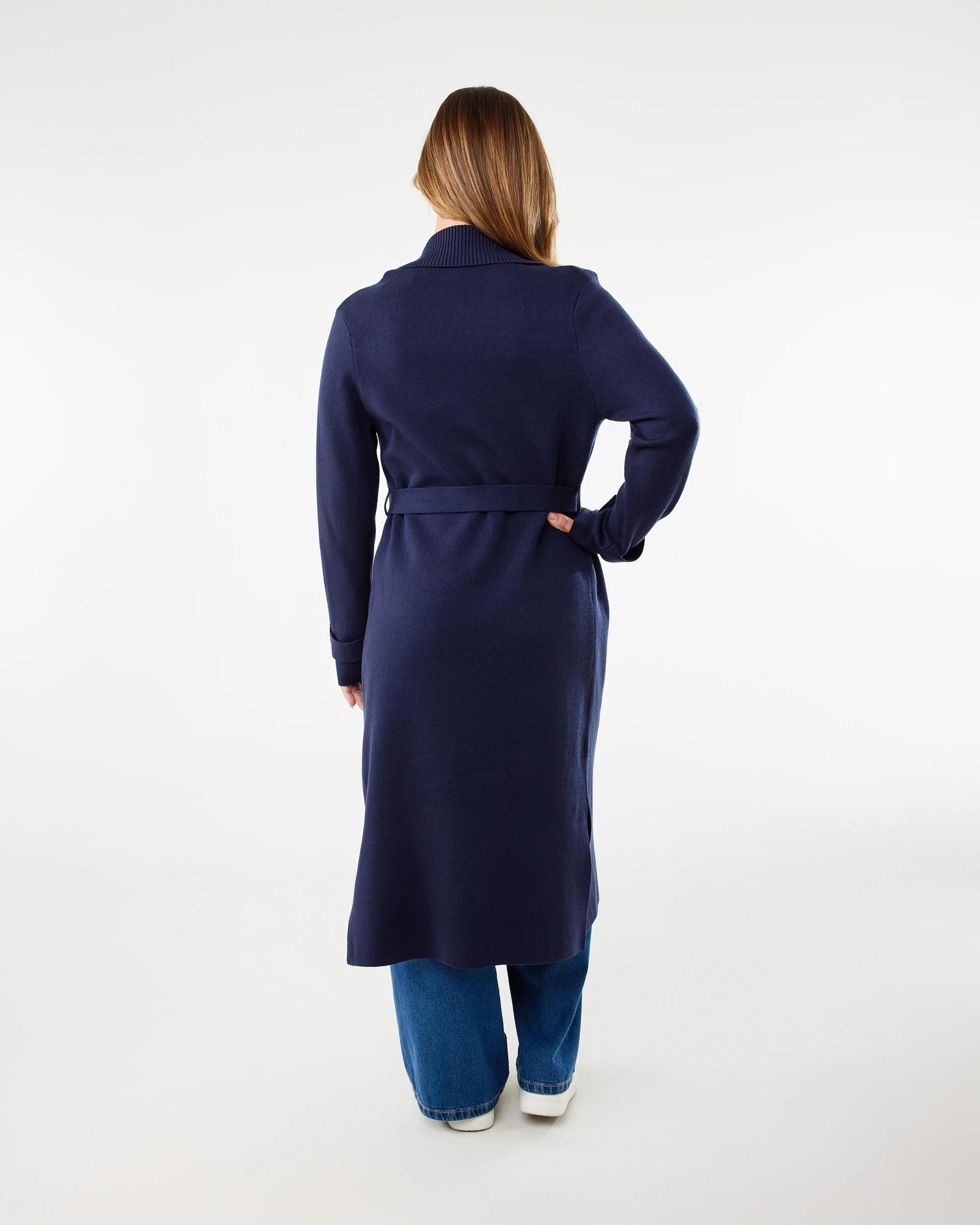 4 Trench Coatigan Navy Blaze, 4 of 8
