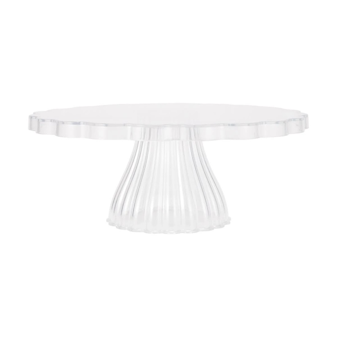 1 Scalloped Cake Stand, 1 of 5