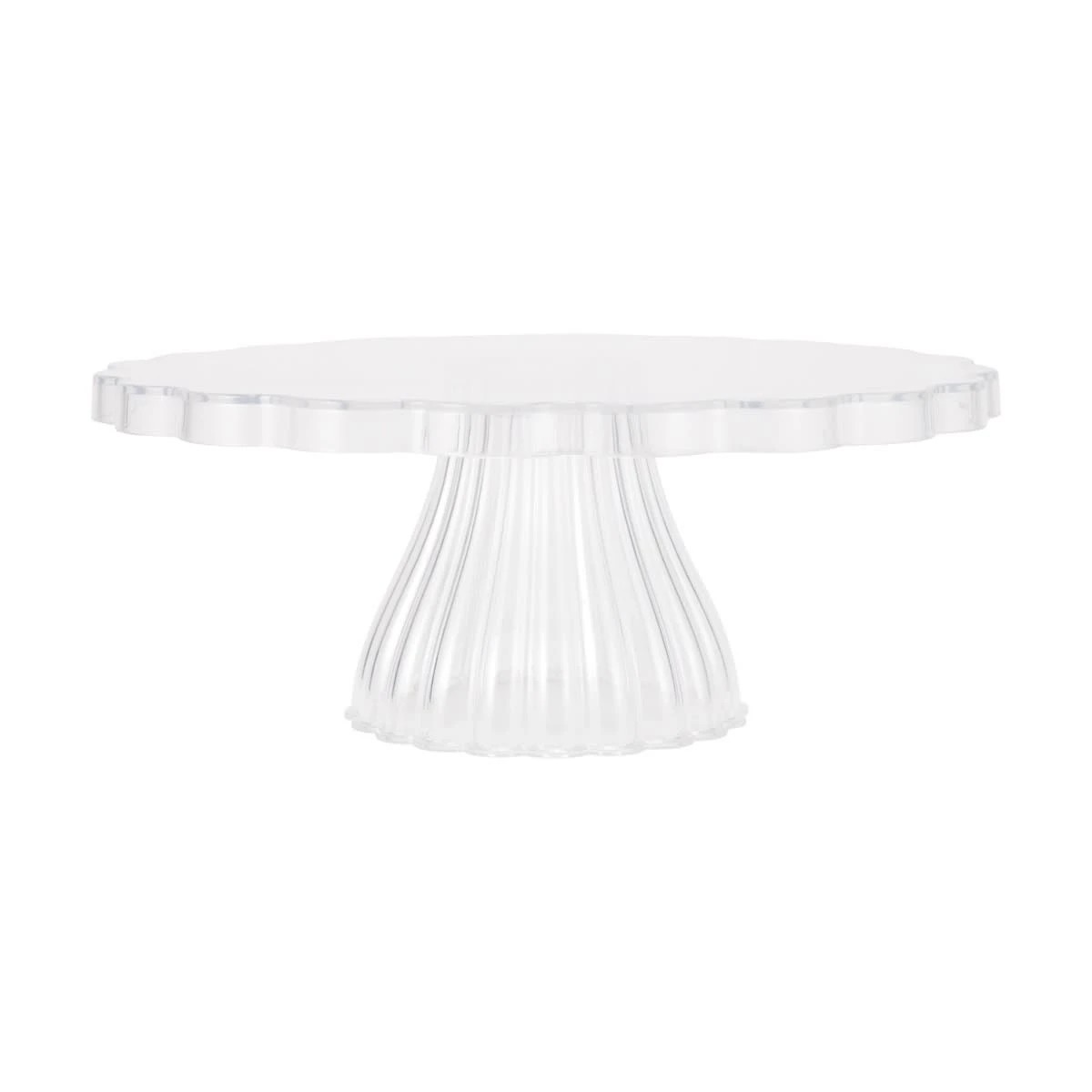 1 Scalloped Cake Stand, 1 of 5