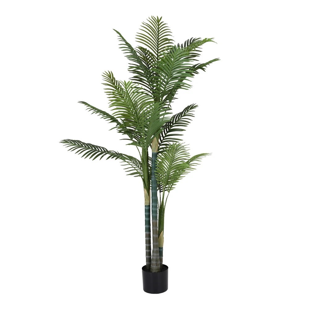 1 Artiss 180cm Artificial Palm Tree Faux Trees Indoor Decor Artificial Plants Lifelike - Green, 1 of 9