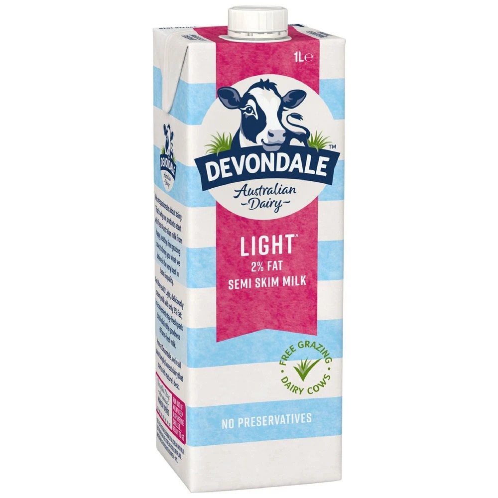 1 Devondale Semi Skim UHT Milk 1L, 1 of 5
