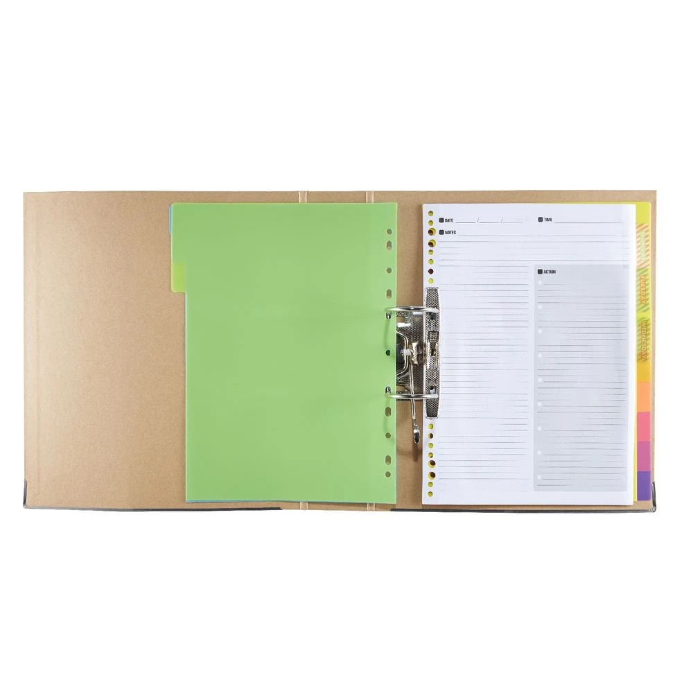 4 J.Burrows A4 10 Tab Polypropylene Divider Neon, 4 of 4