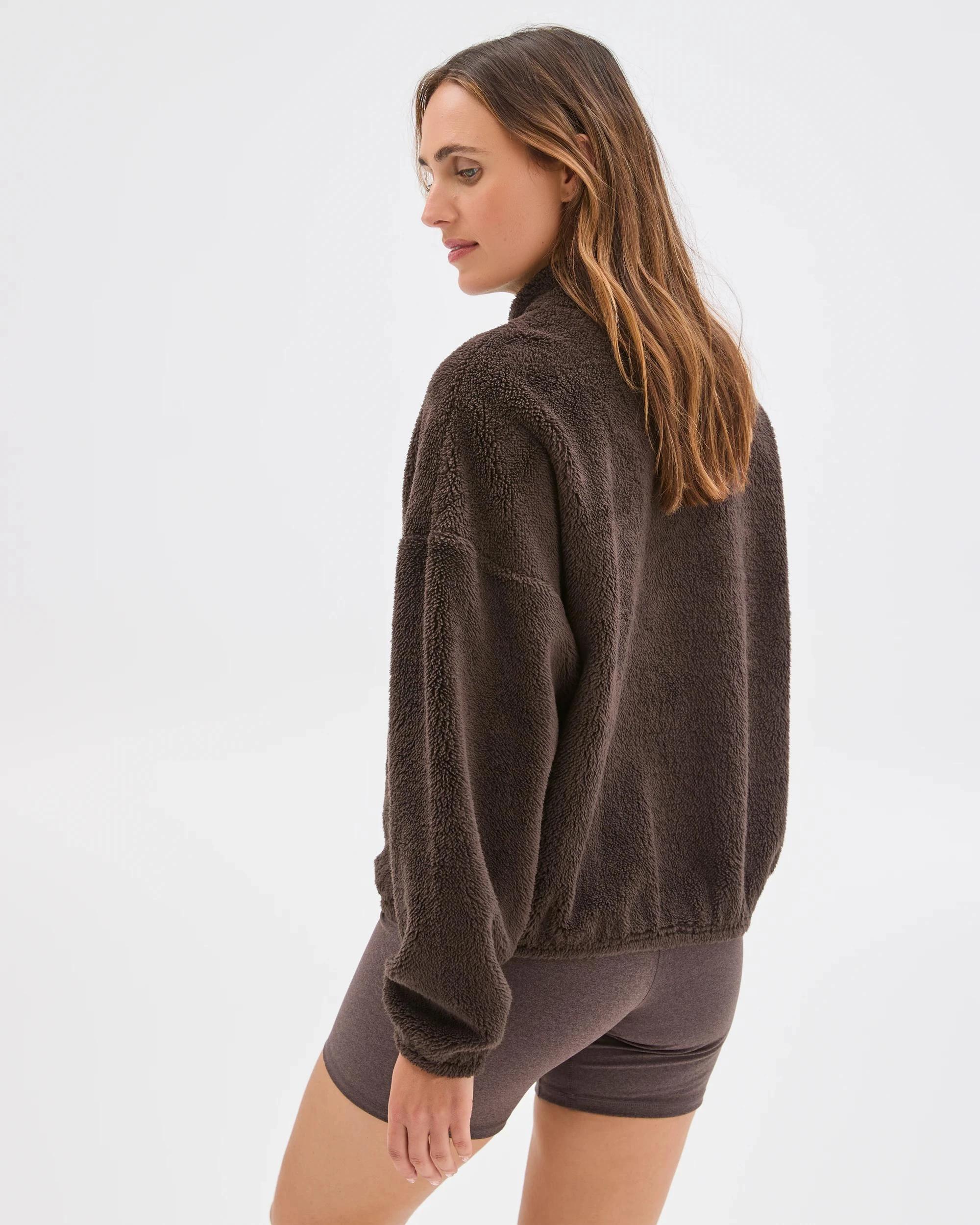 3 Target Active Active Sherpa Zip Through Jacket COCOA, 3 of 8