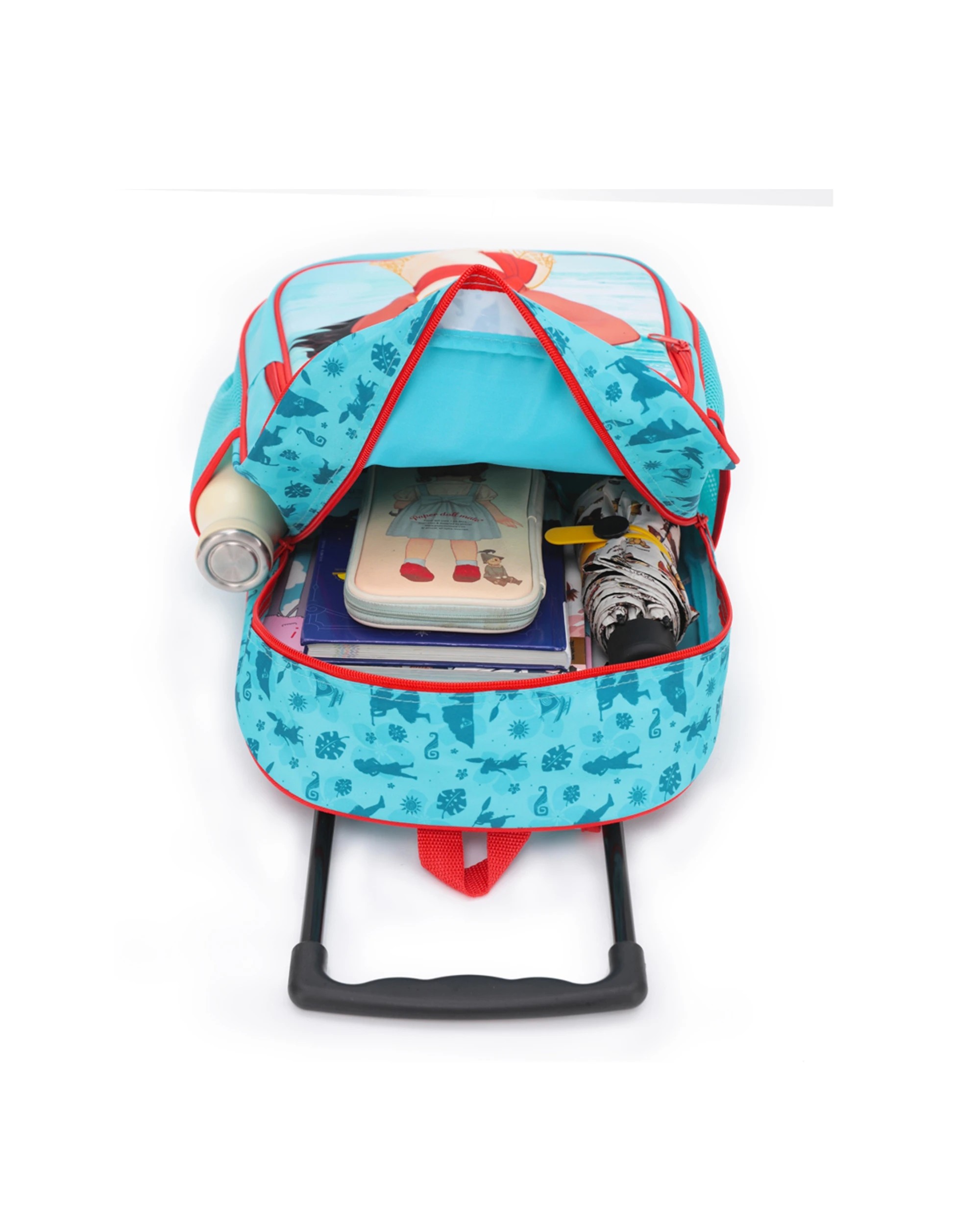 2 Disney Moana 17 Inch Trolley Backpack Kids Wheeled Officially Licensed - Blue, 2 of 3