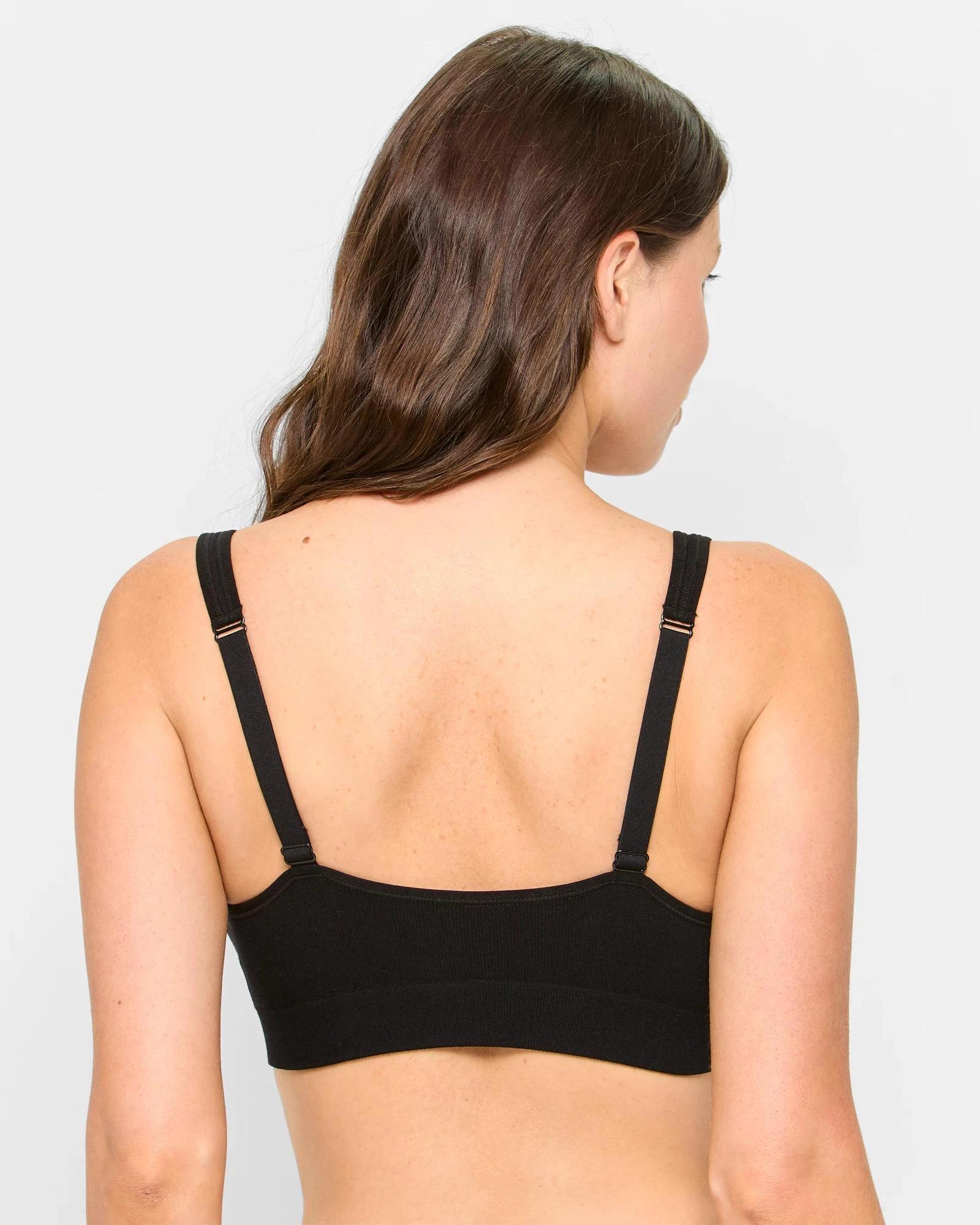 3 Target Woman Post Surgery Seamfree Wirefree Bra BLACK, 3 of 4