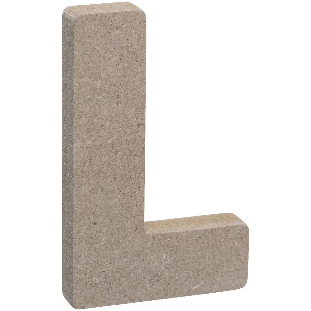 3 Born Wooden Alphabet Letter L 10cm, 3 of 3