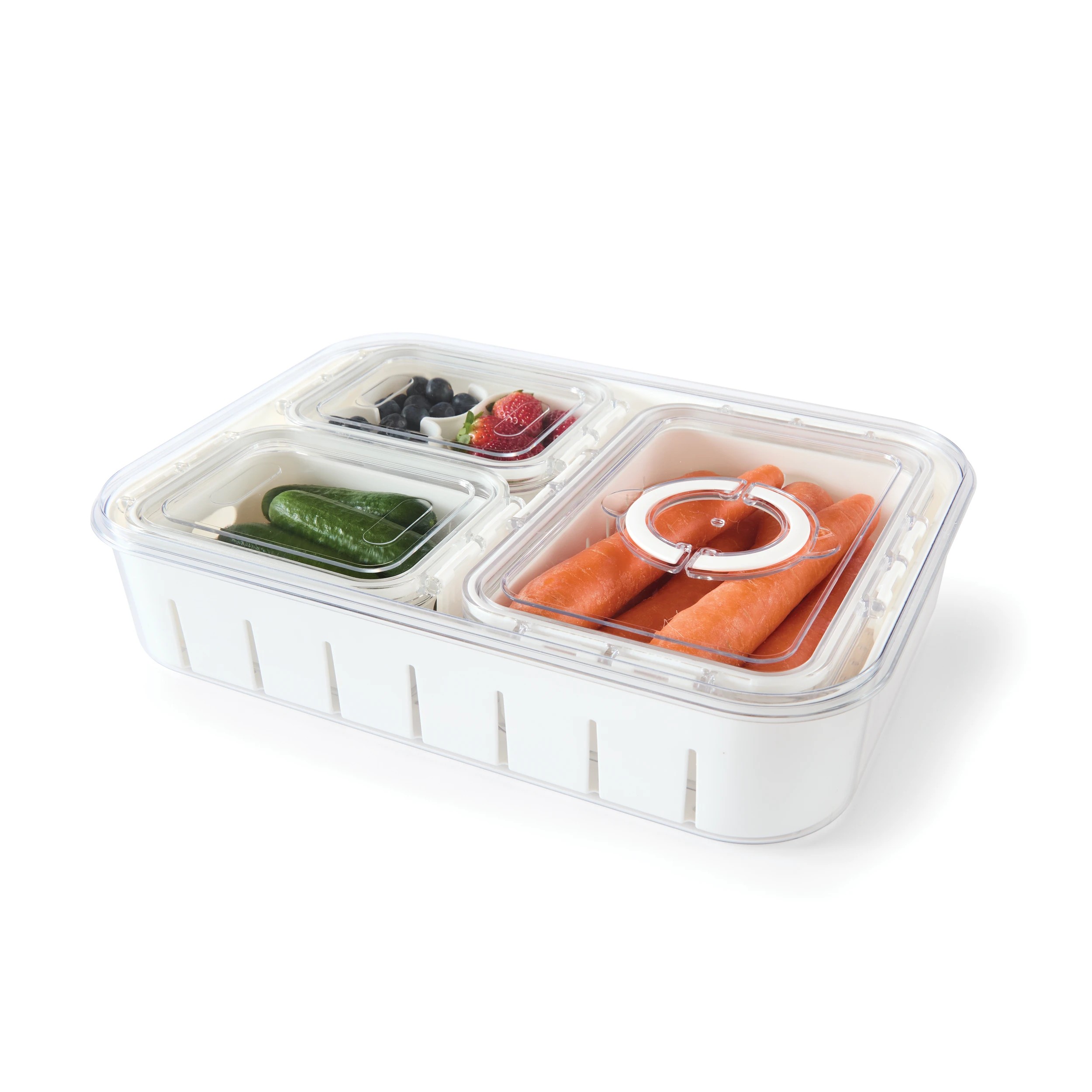 3 Fridge Storage Set - Clear, 3 of 10