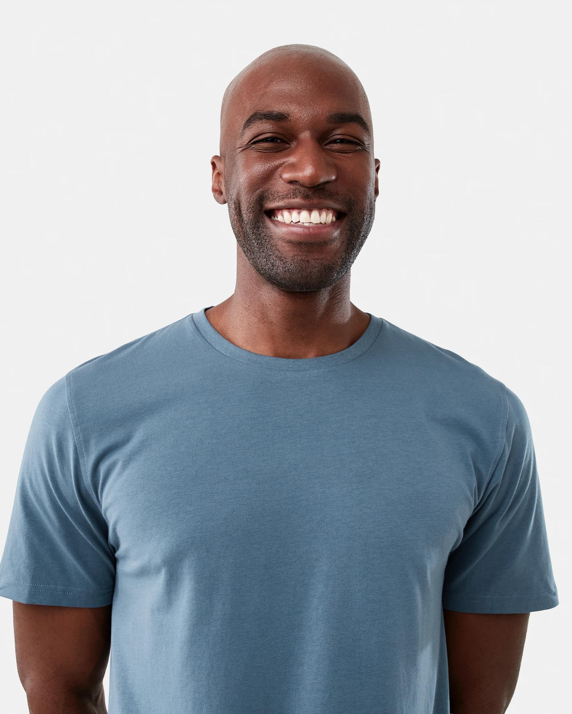 4 Cotton Elastane Sleep Top Chinablue, 4 of 6