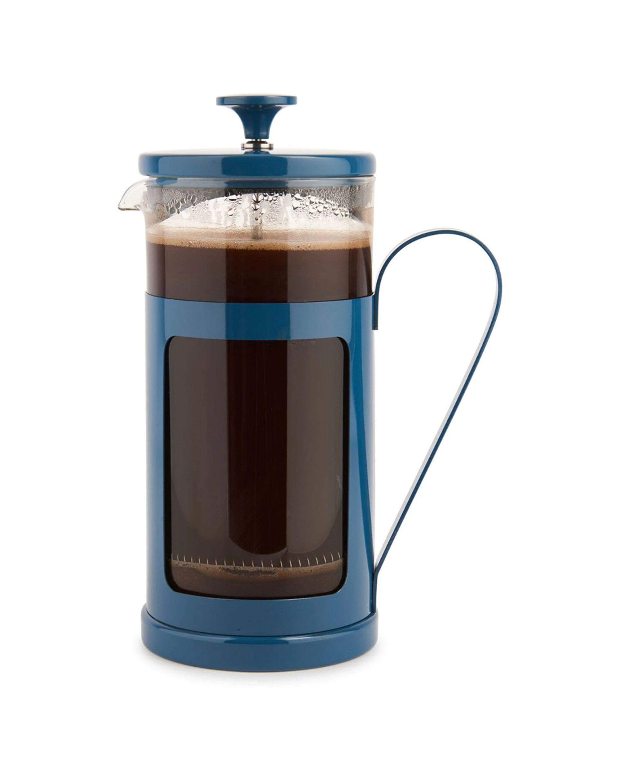 3 La Cafetiere Monaco 8-Cup 1L Stainless Steel Glass French Press - Blue, 3 of 6