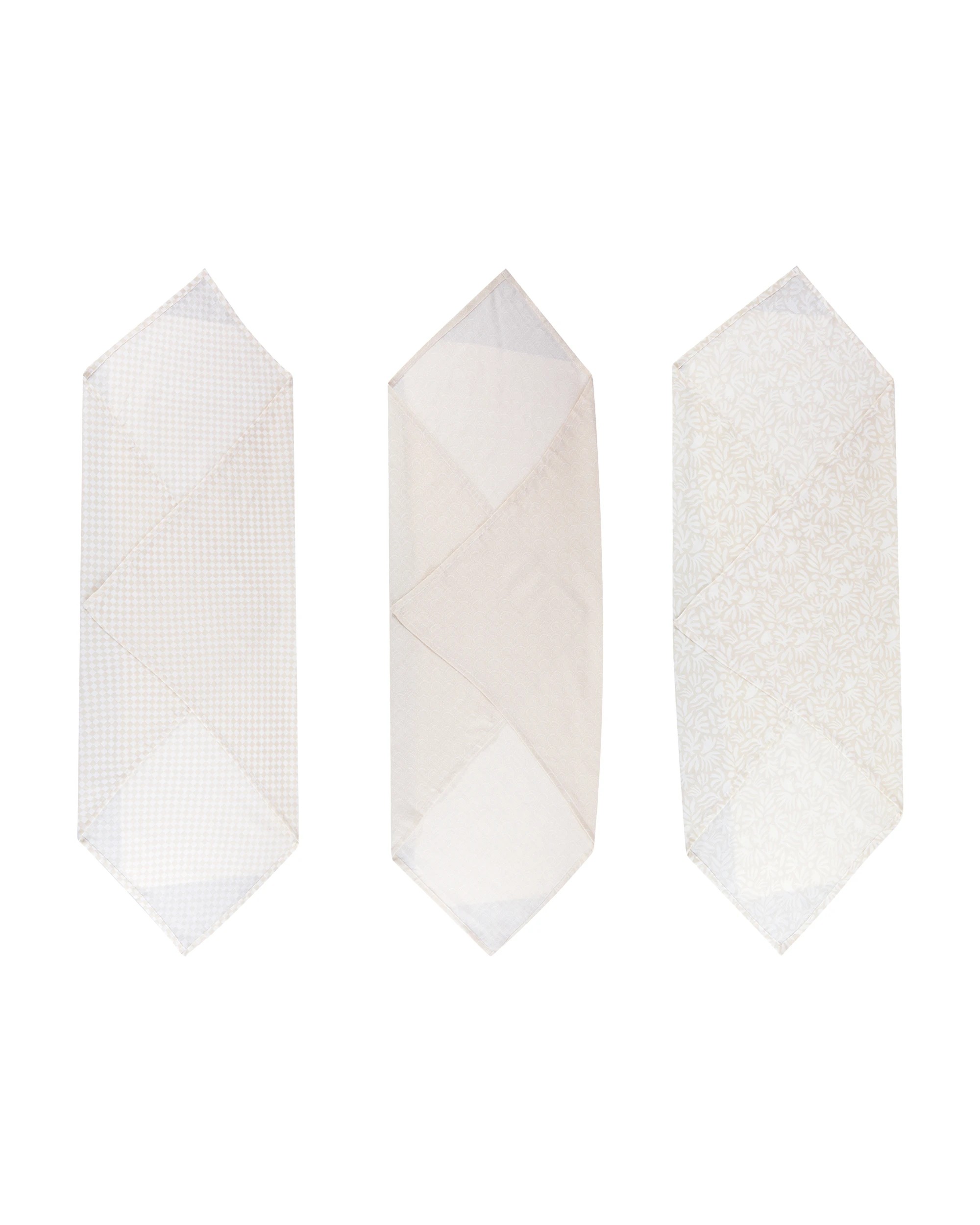 2 3 Pack Organic Cotton Muslin Wraps - Boho, 2 of 7