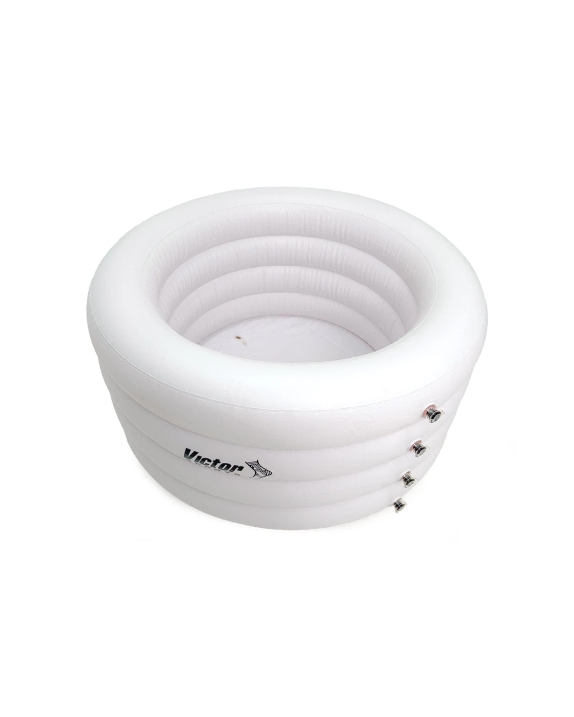 3 Victor Sports Inflatable Portable Ice Bath PVC Material 125x65cm 190L - White, 3 of 4