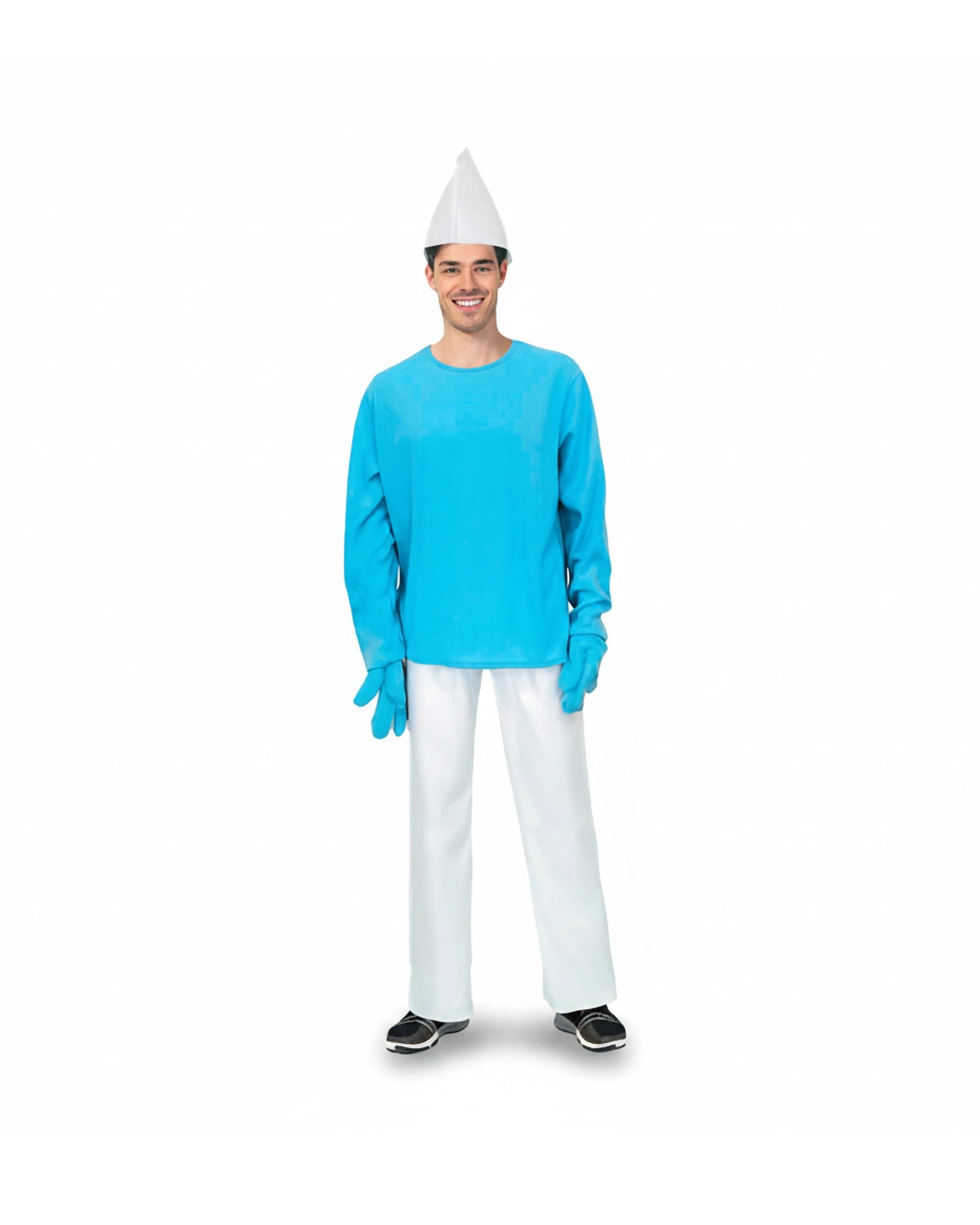 1 JD Party Adult Gnome Man Costume Design Complete Set S/M - Blue, 1 of 1