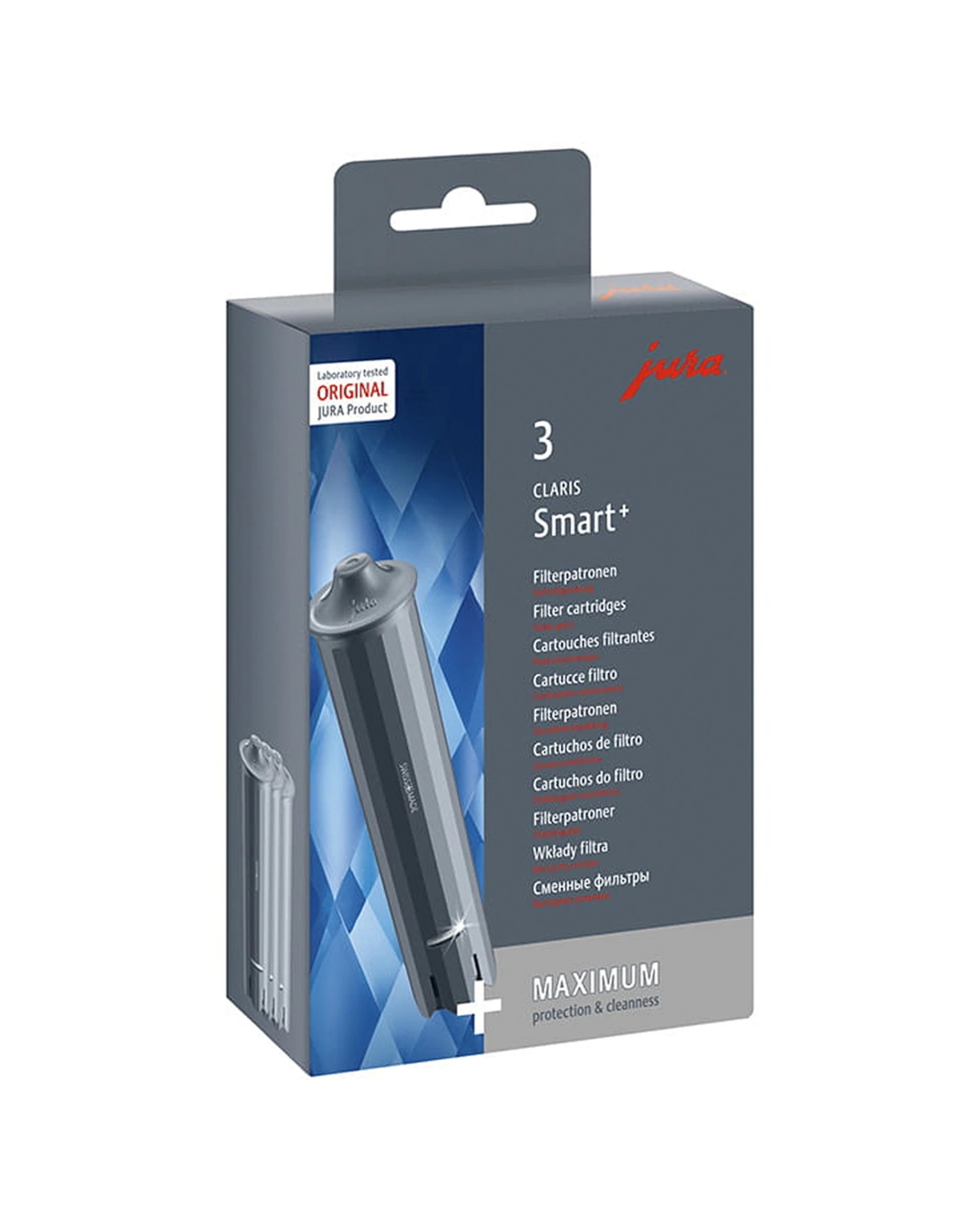 2 3pc Jura Claris Smart+ Advanced Clean Coffee Machine Water Filter Cartridges
 - White, 2 of 4