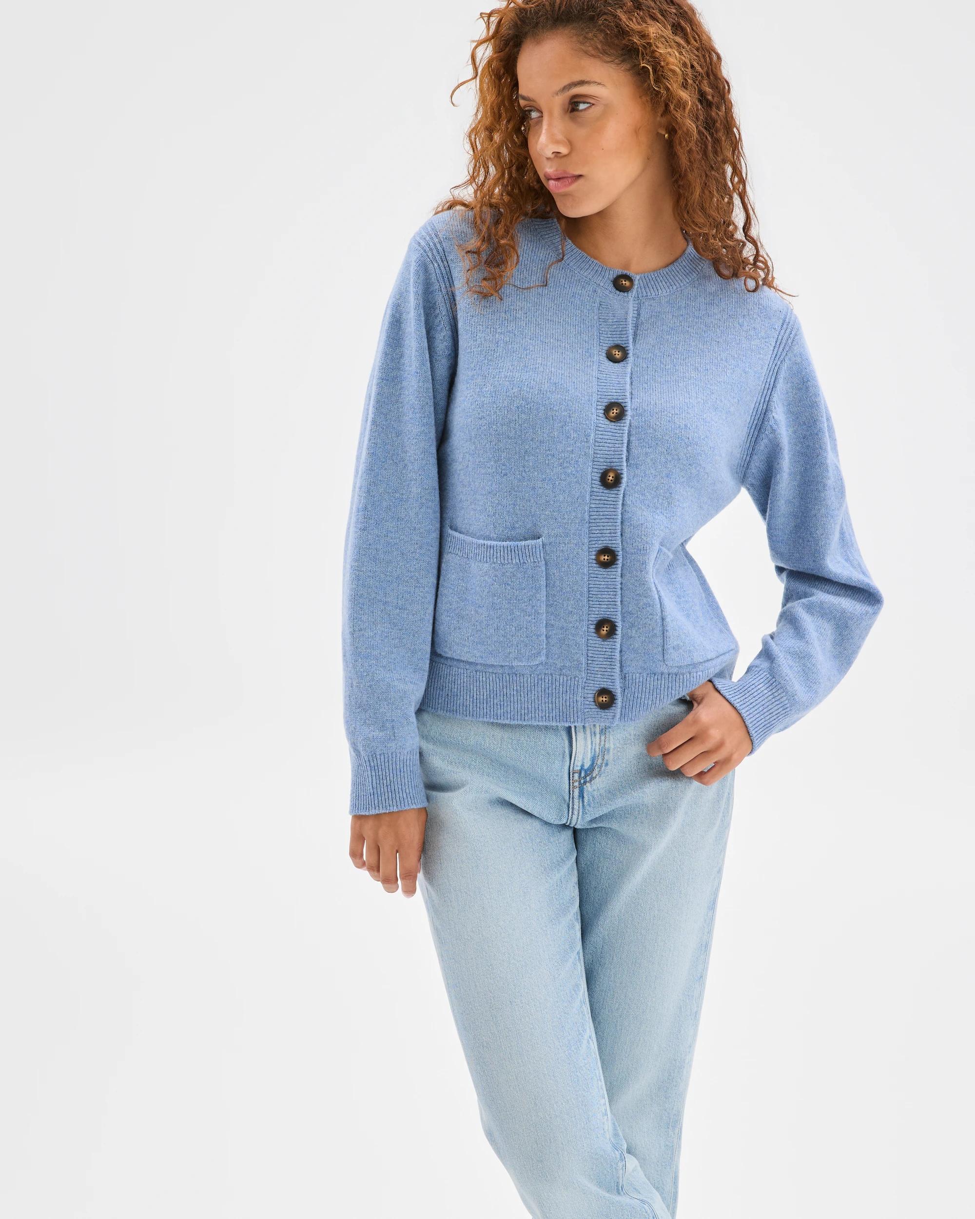 4 Target Woman Australian Lambswool Cardigan MINERAL MIST, 4 of 7