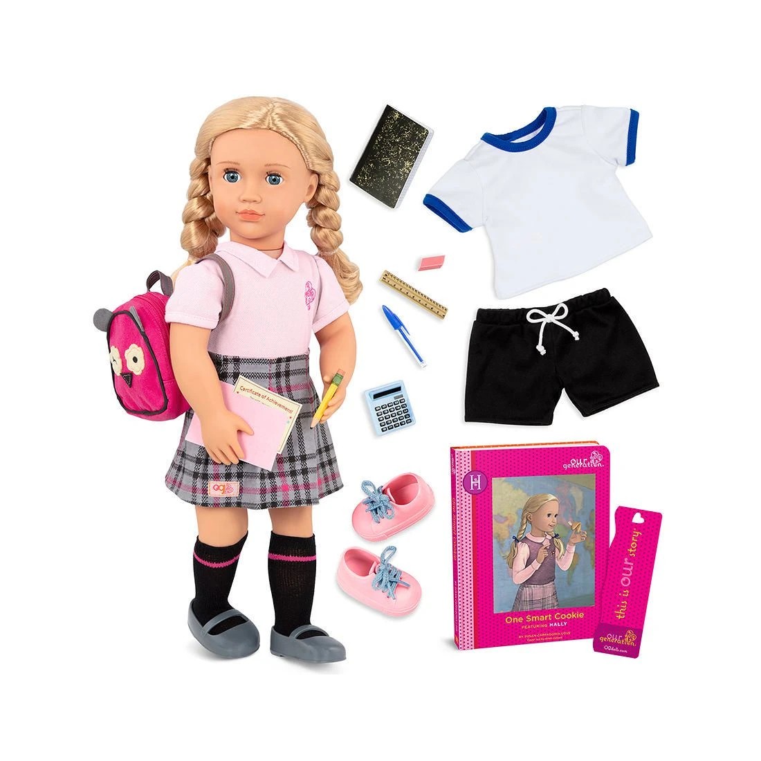 2 Our Generation Deluxe Hally Doll – with Book, 2 of 8