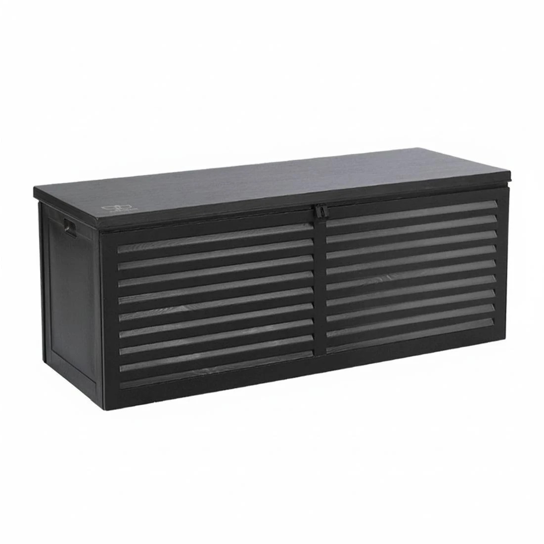 5 Gardeon Outdoor Storage Box 390L Container Lockable Garden Bench Shed Tools Toy - Black, 5 of 8