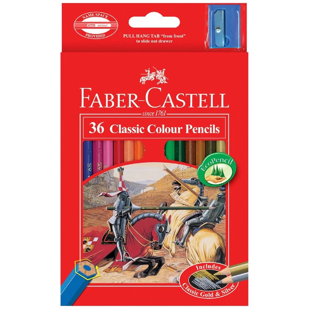 1 Faber-Castell Classic Coloured Pencils 36 Pack, 1 of 3