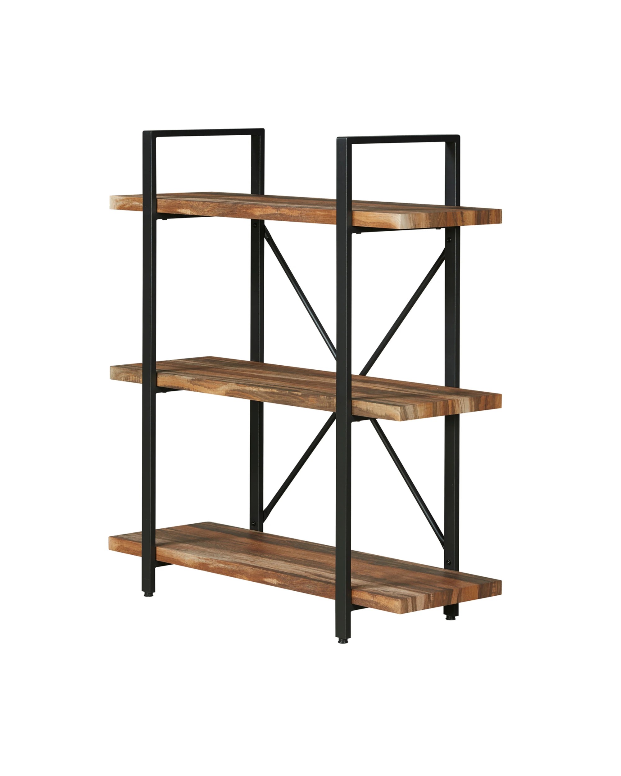 1 IHOMDEC 3-Tier Bookshelves - Brown, 1 of 6