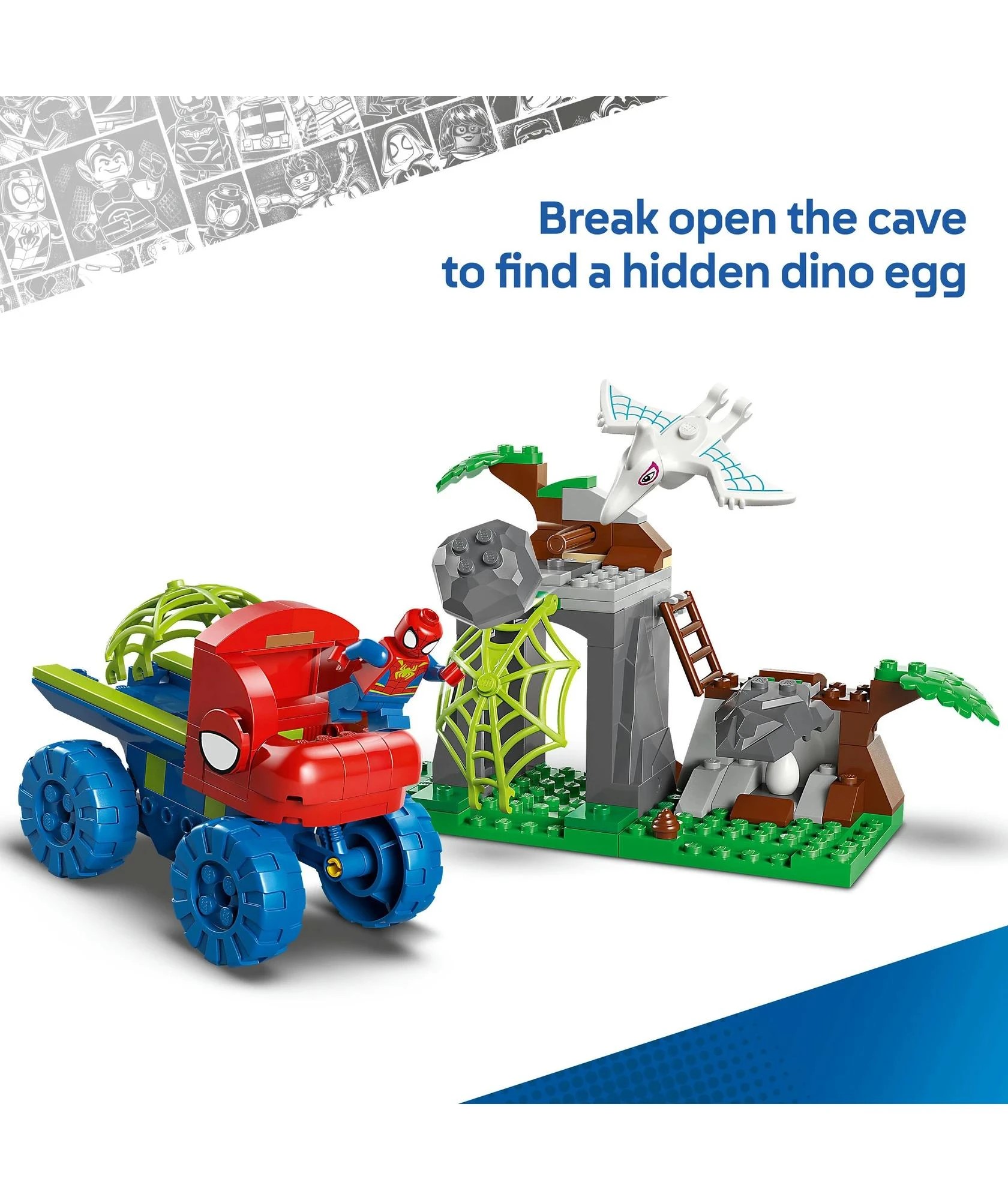 5 LEGO® Marvel Spidey And His Amazing Friends Team Spidey Dino Crawler Rescue 11199 - Multi, 5 of 10