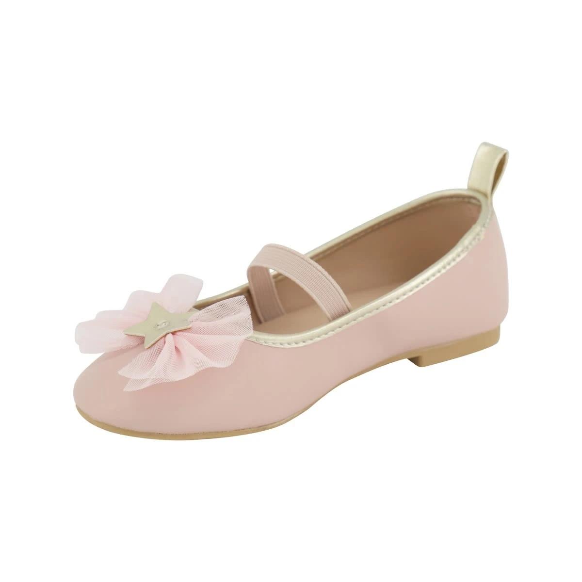 3 Junior Flats SILVER PINK, 3 of 5